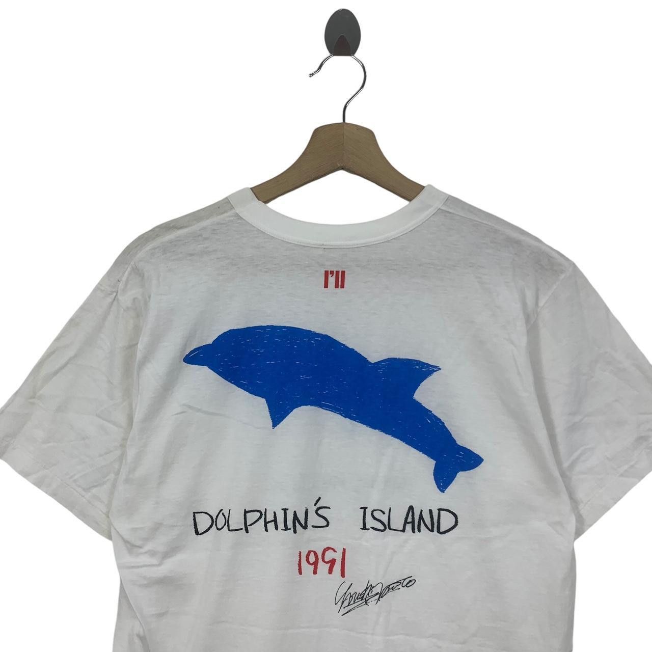 Vintage Vintage 1991 DOLPHIN’S ISLAND LONG VACATION Tee Shirt Size S / US 4 / IT 40 - 4 Thumbnail