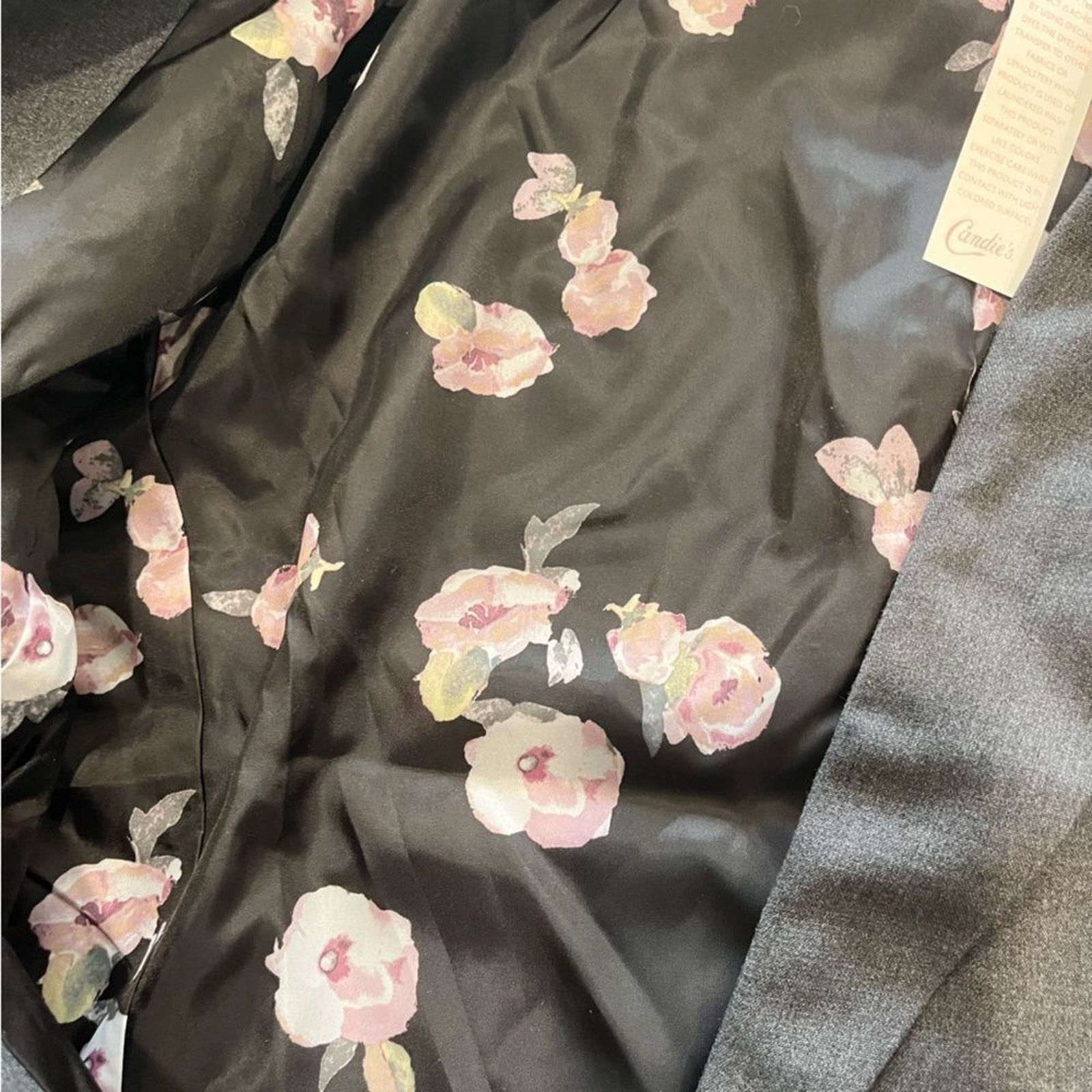 Vintage NWT Candies Juniors Grey Button Front Blazer - Size XXL Size XXL / US 16-18 / IT 52-54 - 7 Thumbnail