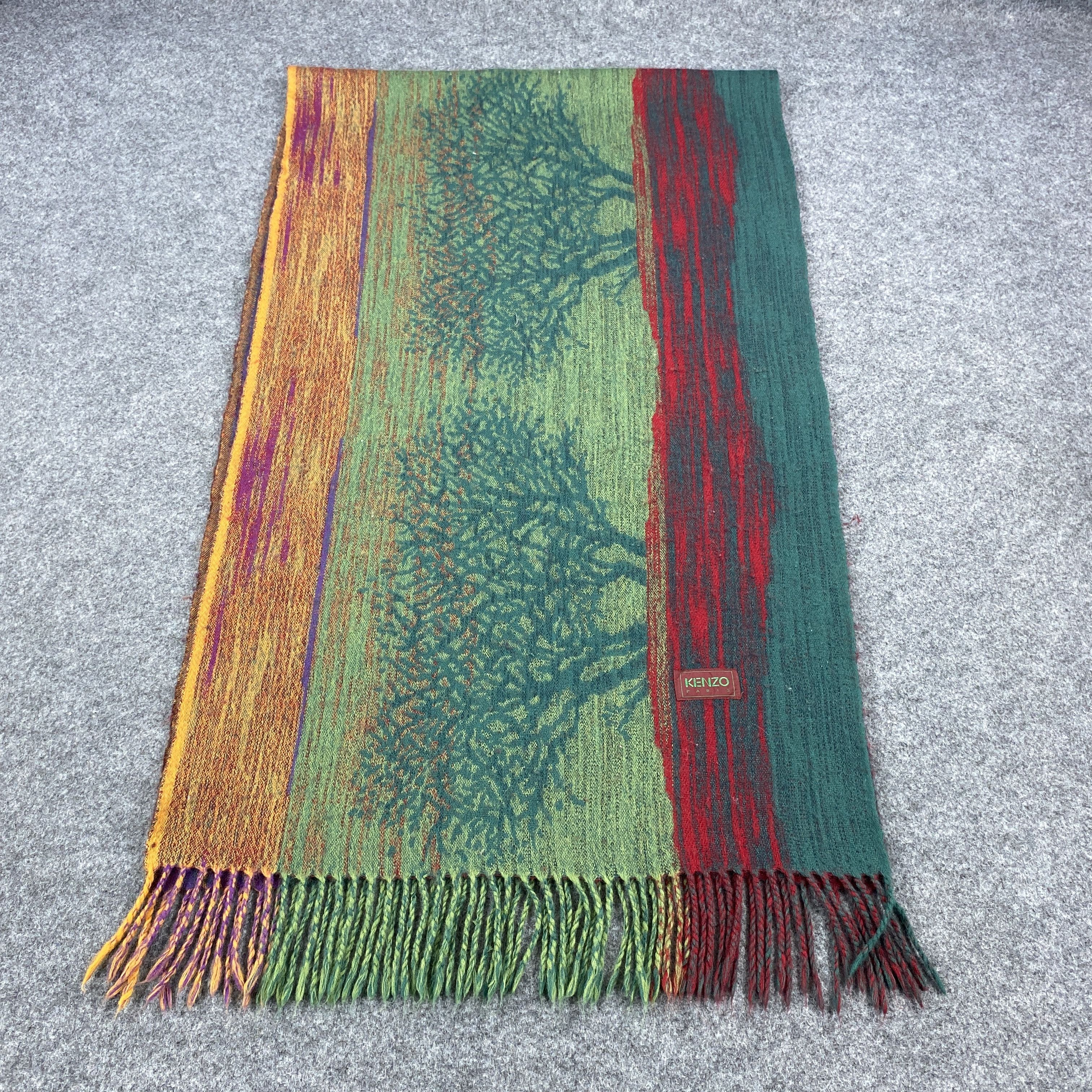 Kenzo × Vintage GF10681 Kenzo Scarf Neck Wear Muffler Nova Check Size ONE SIZE - 6 Thumbnail