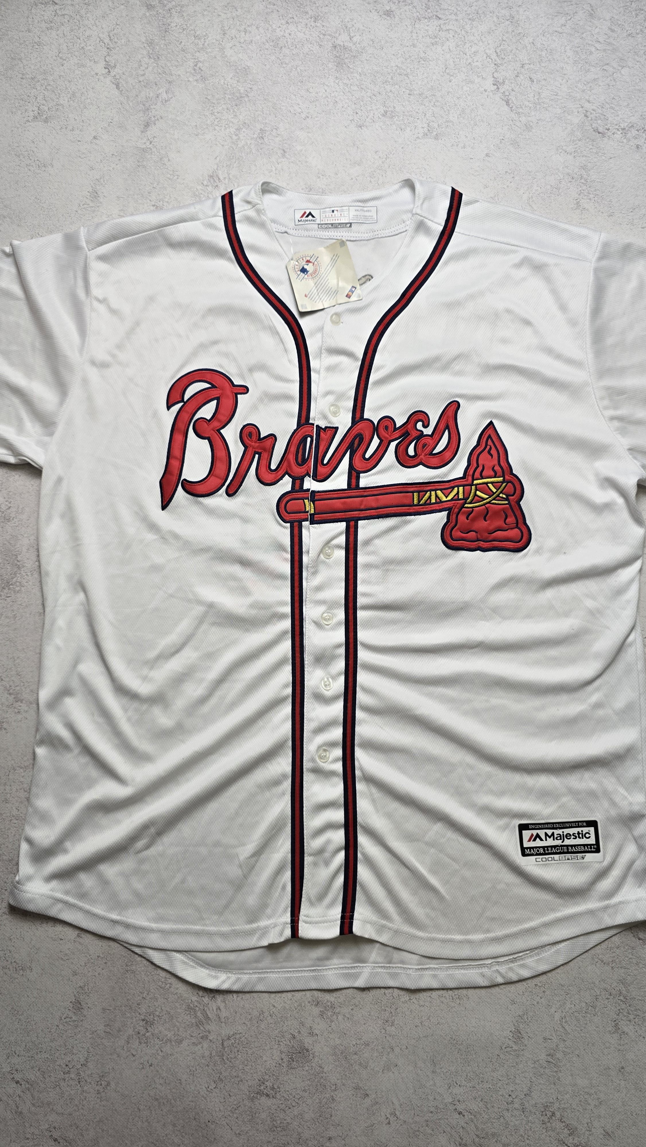 Majestic Atlanta Braves Ronald Acuña Jr. #13 MLB Baseball Jersey Size US XXL / EU 58 / 5 - 11 Thumbnail