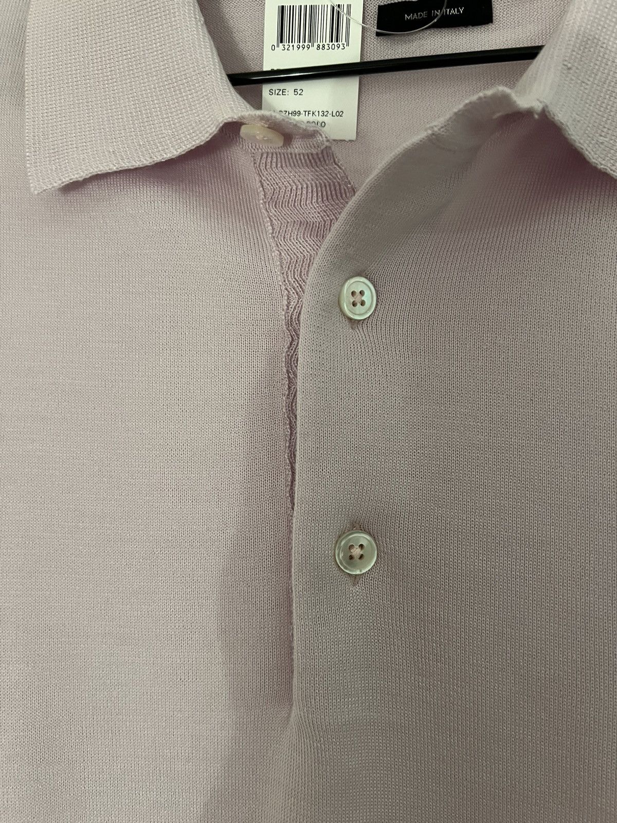 Tom Ford TOM FORD Polo Sweater 52 Italy 70% Cashmere 30% Silk Pink Size US L / EU 52-54 / 3 - 3 Thumbnail