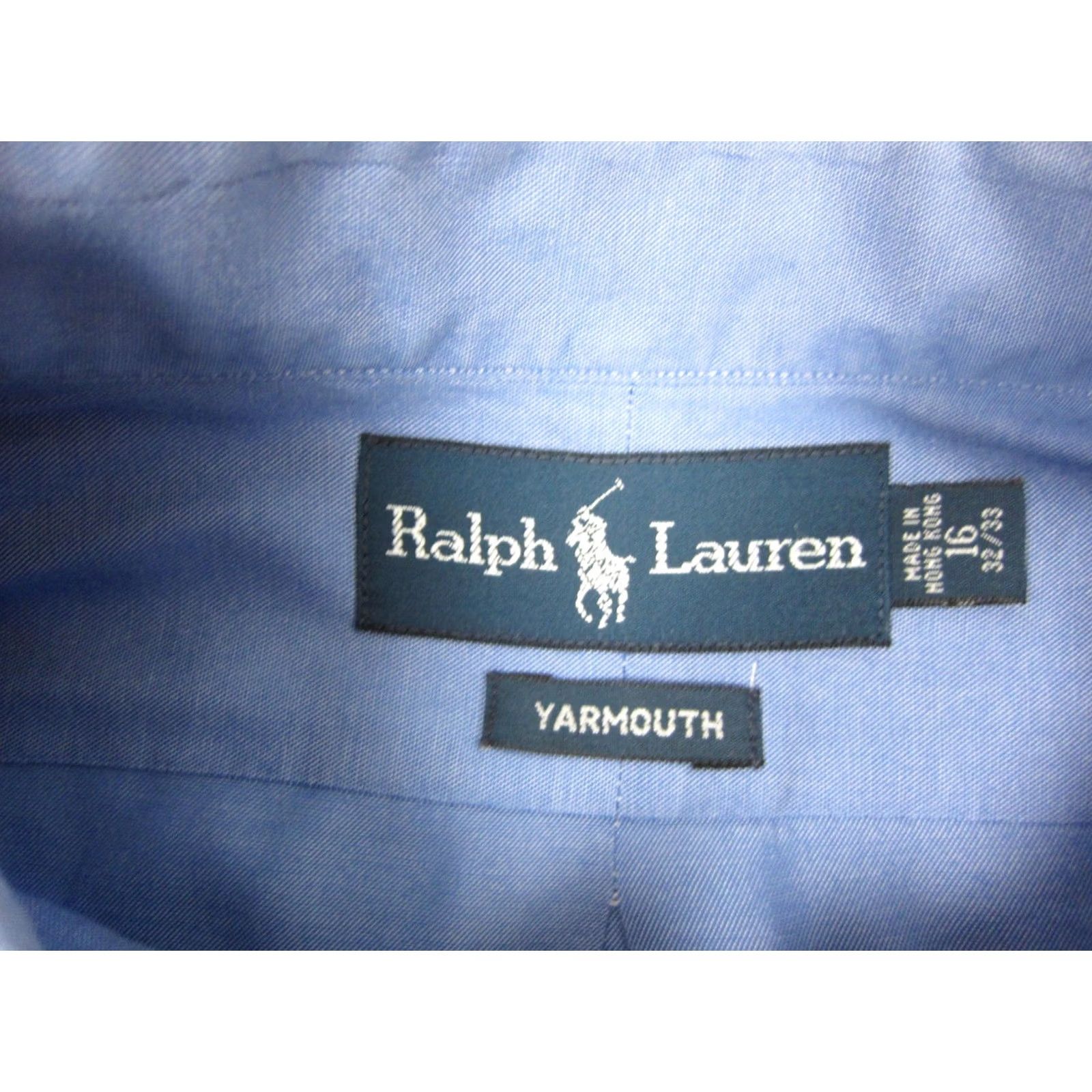 Ralph Lauren VINTAGE Ralph Lauren Shirt Mens XL Blue Black Pony Button-Up Collared Long Sleeve Casual Classic Dad Preppy All Seasons Easy Care 16 Size US XL / EU 56 / 4 - 4 Thumbnail