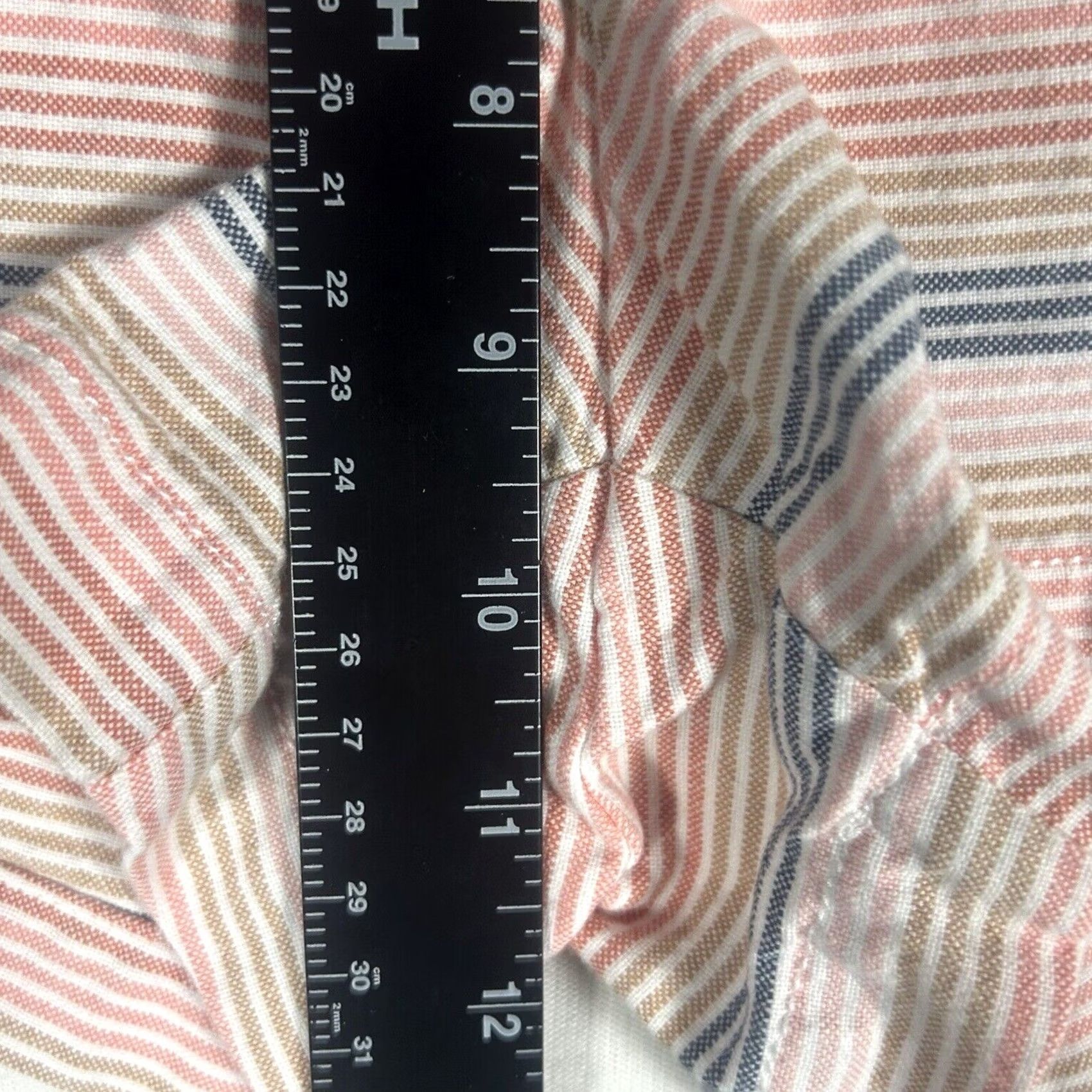 Gap Gap City Shorts Size 2 Pink Striped 3" Inseam Chino Mid Rise Flat Front 100% Cotton Women's Casual Summer Beach Walking Vintage: No Size 26" / US 2 / IT 38 - 6 Thumbnail