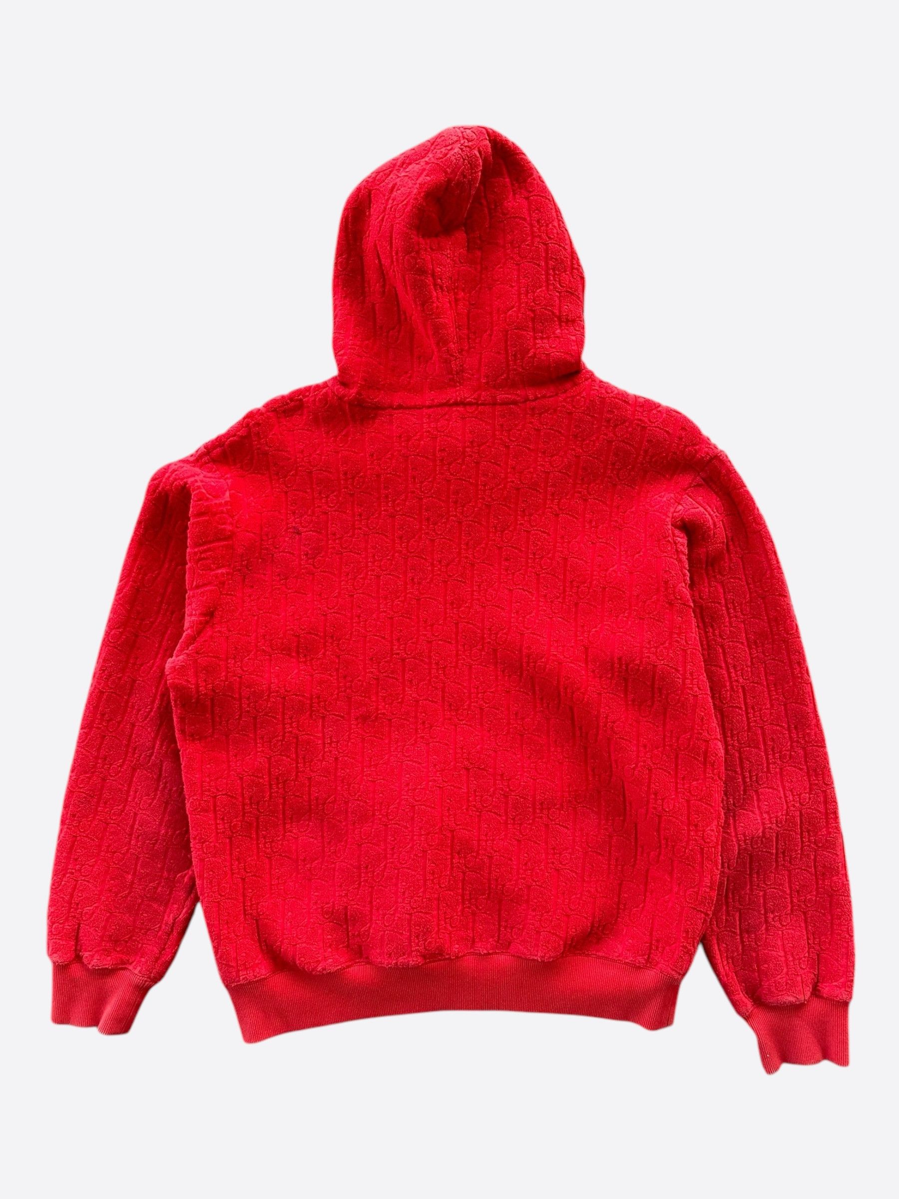 Dior Dior Red Oblique Towel Hoodie Size US S / EU 44-46 / 1 - 2 Thumbnail