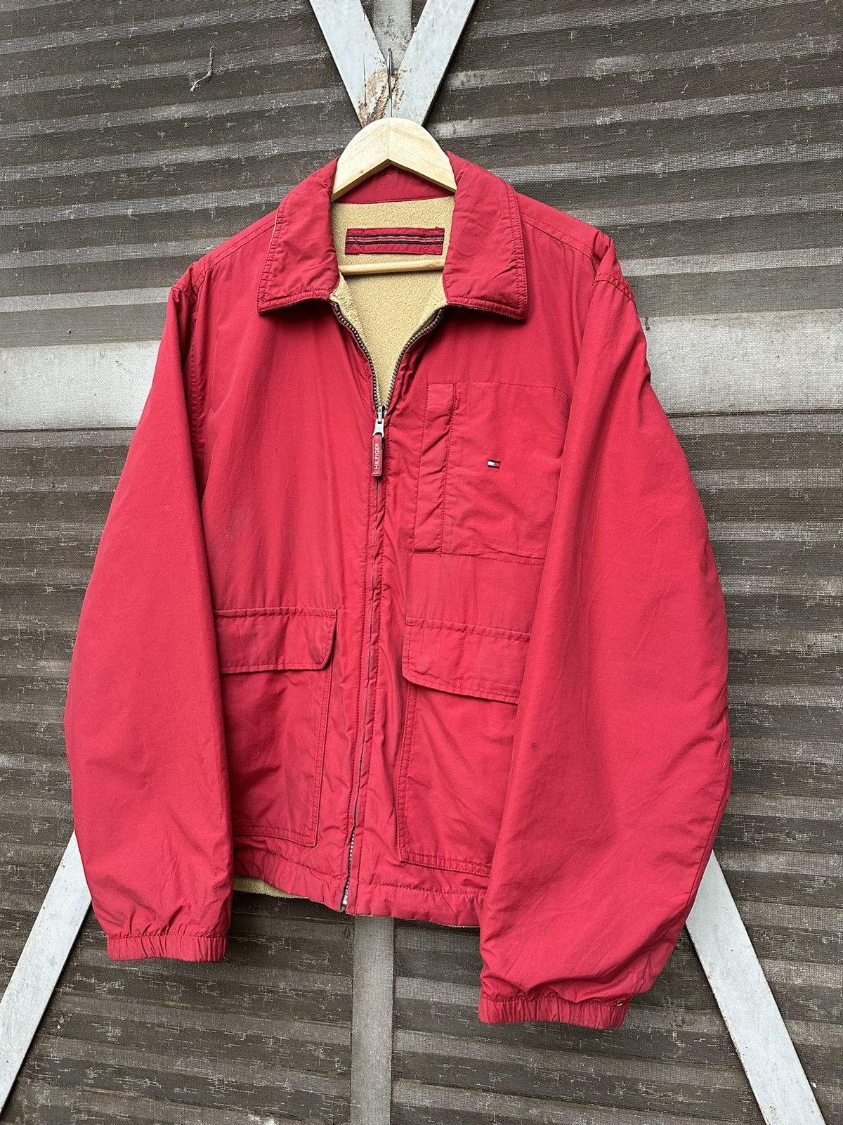 Tommy Hilfiger 👹Tommy Hilfiger Fleece Lined Reversible Jacket Size US L / EU 52-54 / 3 - 7 Thumbnail