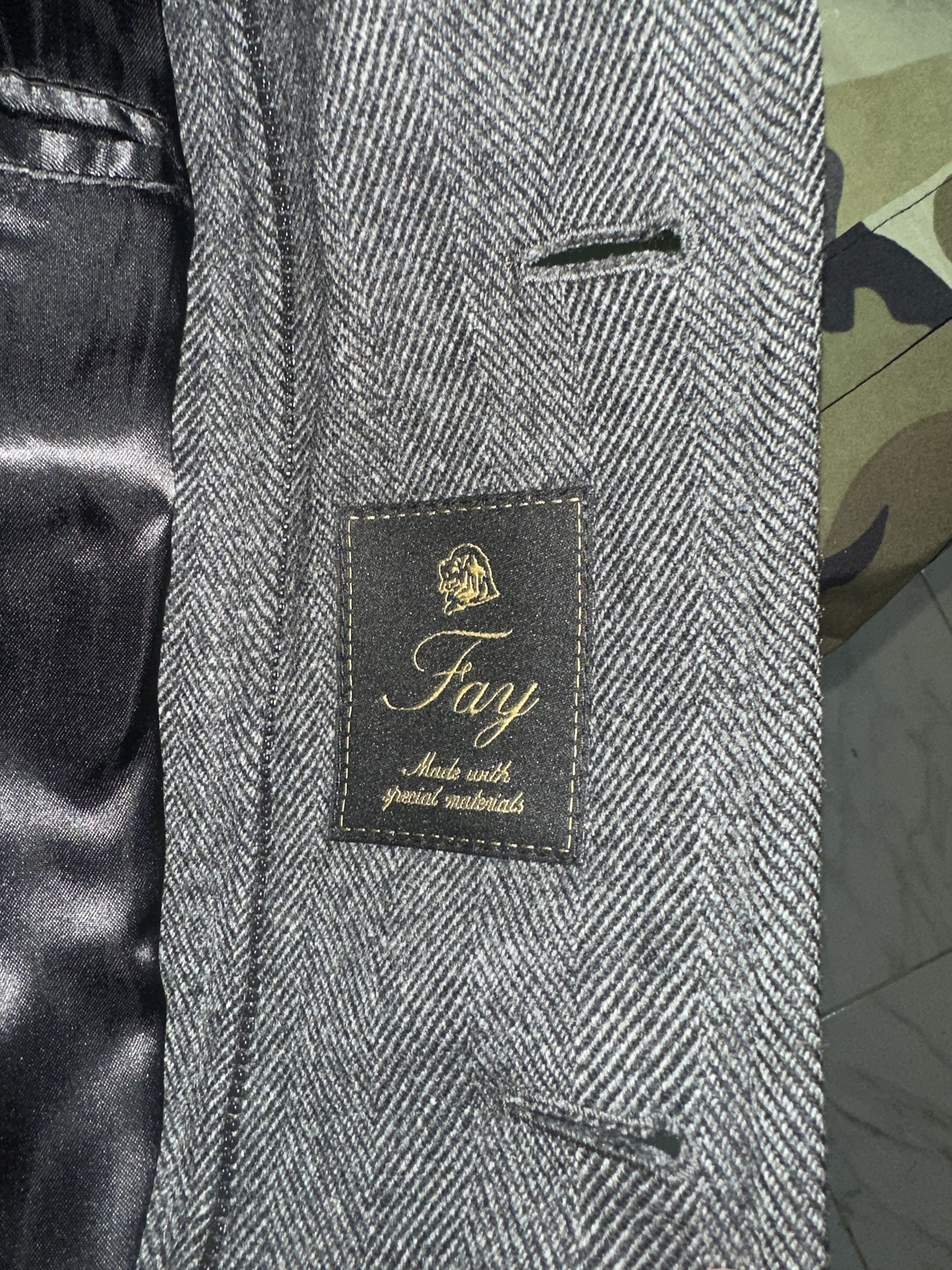 Fay Fay Trench Coat Knit Made Special Elements Size M Slim F Size US M / EU 48-50 / 2 - 4 Thumbnail