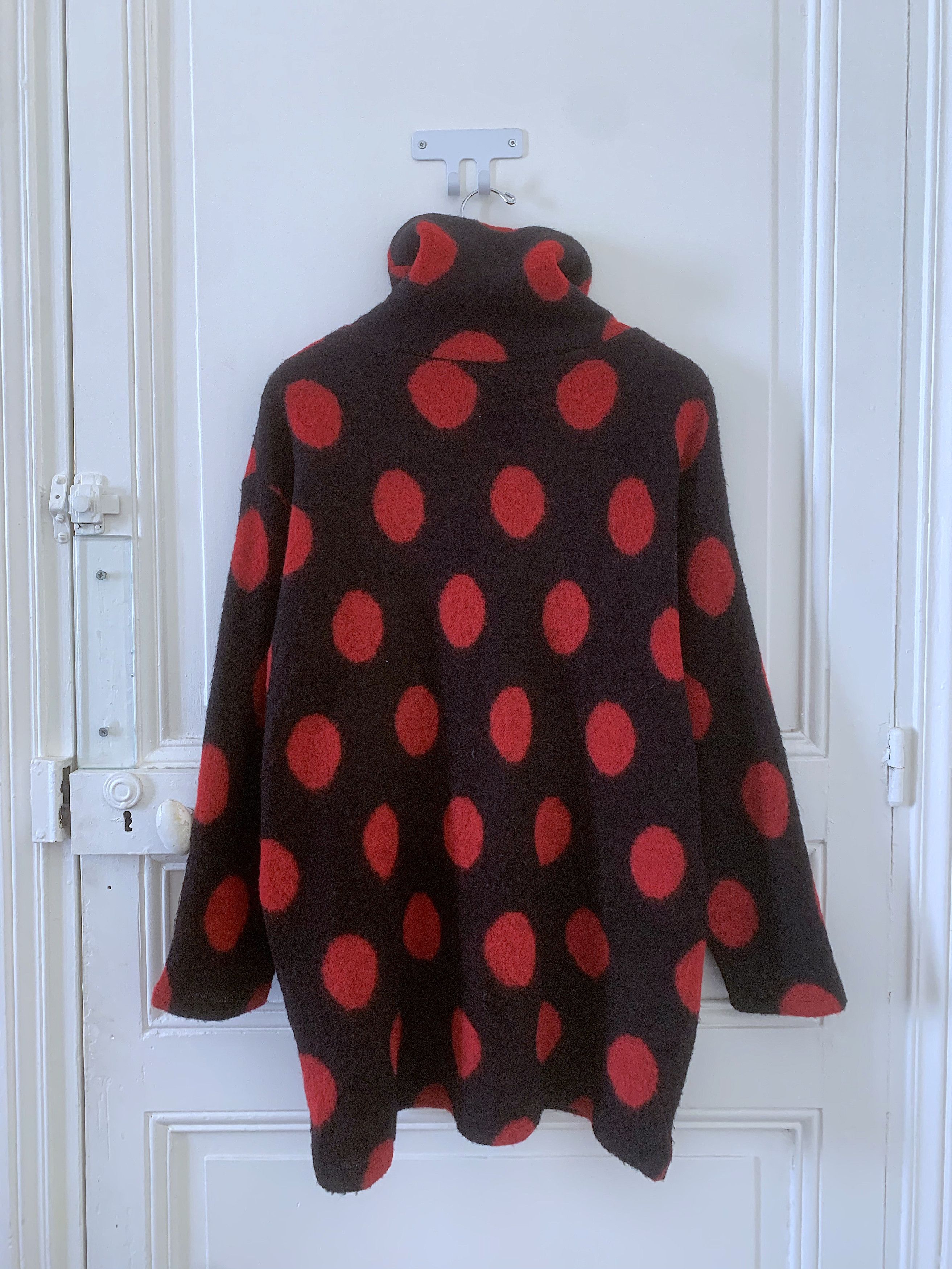 Vintage Polka Dot Mohair Sweater Size L / US 10 / IT 46 - 2 Thumbnail
