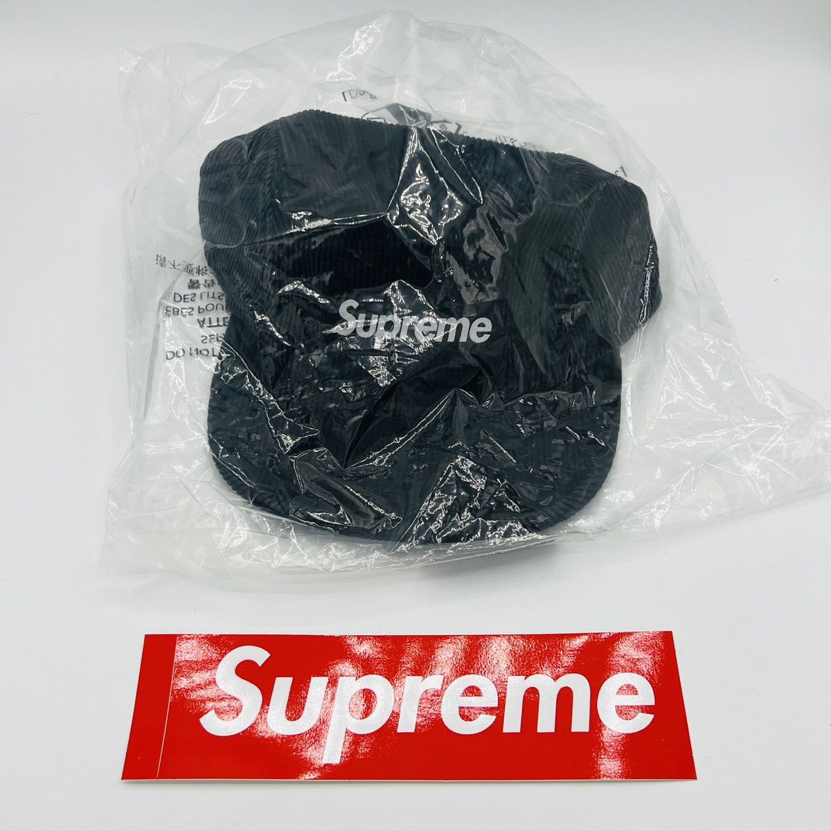 Supreme SUPREME Black Corduroy Dad / Camp Hat - Adjustable Size ONE SIZE - 2 Thumbnail