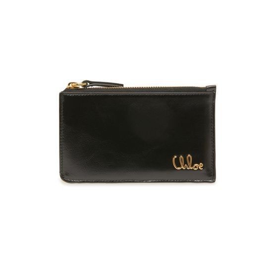 Chloe Chloe Iconic Black Shiny Leather Wallet New & Authentic Size ONE SIZE - 1 Thumbnail