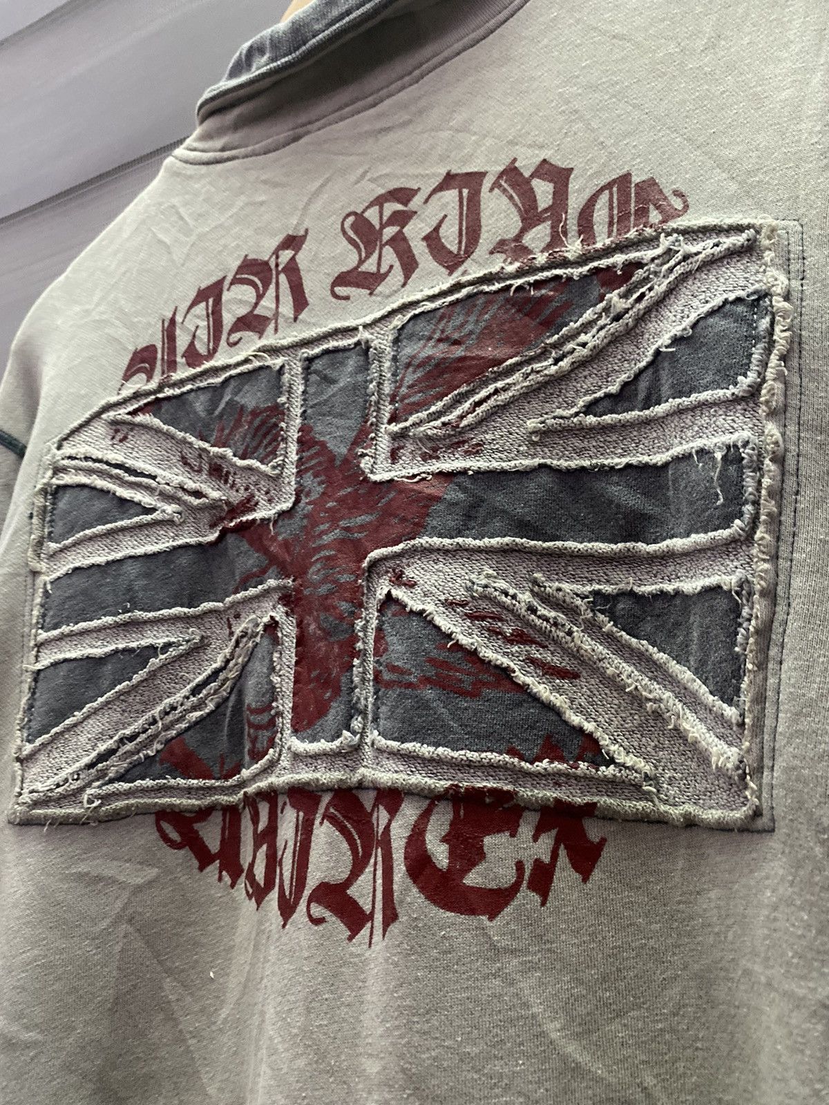 Avirex Vintage Avirex Big Flag Patches Zip Up Jacket Sweatshirt Size US L / EU 52-54 / 3 - 3 Thumbnail