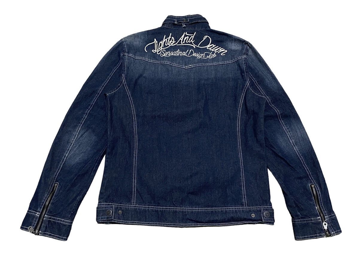In The Attic Rare Design Vintage In The Attic Tactical Denim Jacket 1990s Size US L / EU 52-54 / 3 - 2 Thumbnail