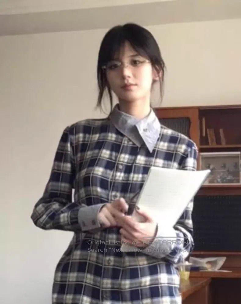 Vivienne Westwood Vivienne Westwood Contrast Collar Plaid Shirt Size XL / US 12-14 / IT 48-50 - 1 Thumbnail