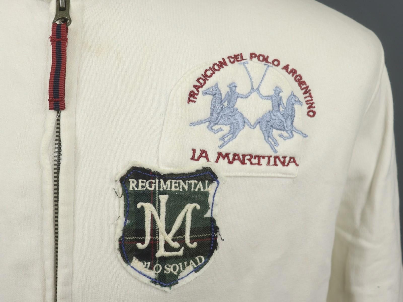 La Martina LA MARTINA White 100% Cotton Full Zip Jacket Size L Size L / US 10 / IT 46 - 6 Thumbnail