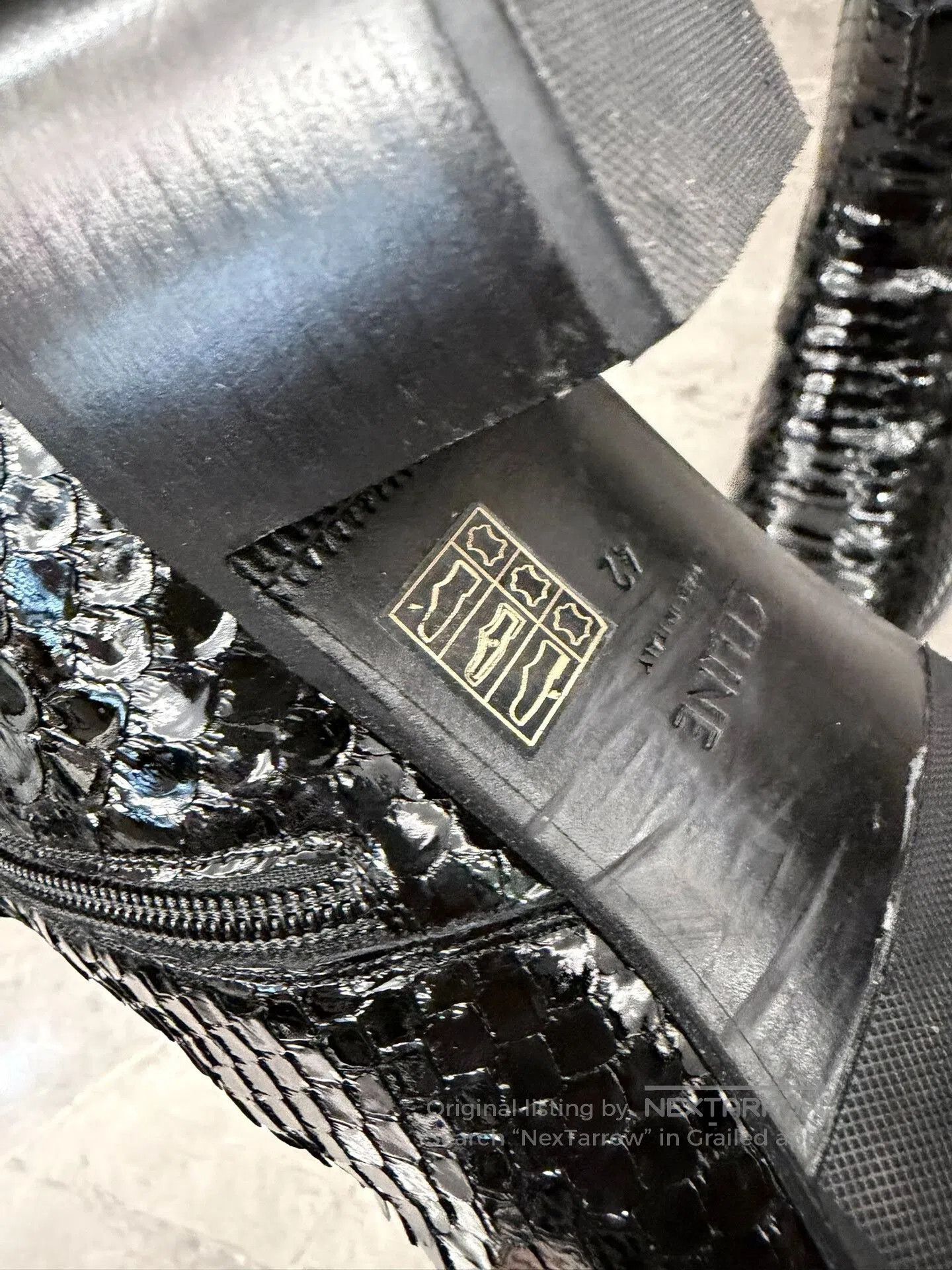 Celine Celine Python Leather Chelsea Boots. Size US 9 / EU 42 - 9 Thumbnail