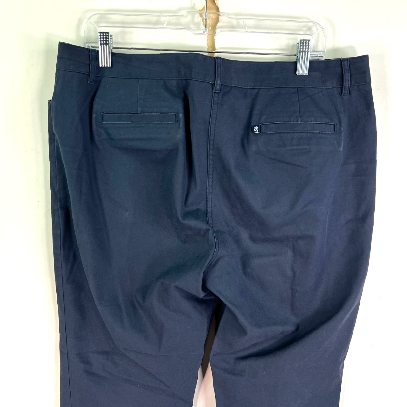 Brooks Brothers Brooks Brothers Pants Womens 14 Blue 38X29 Knit Chino Flat Front Relaxed Straight 90s City Preppy Size 36" / US 14 / IT 50 - 4 Thumbnail