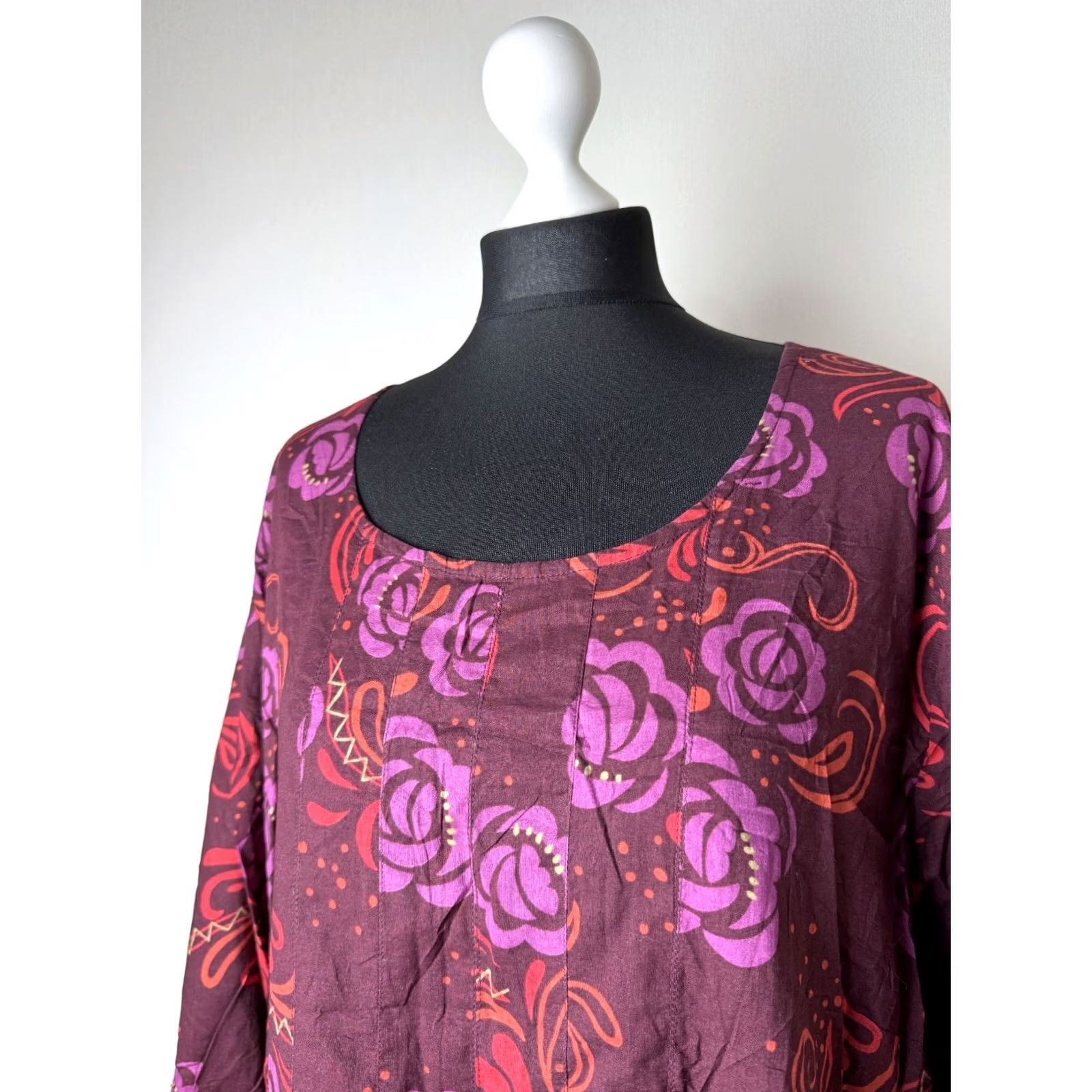 Vintage Gudrun Sjoden Blouse Tunic Shirt XL Womens Multicoloured Long Sleeve Size XL / US 12-14 / IT 48-50 - 2 Thumbnail