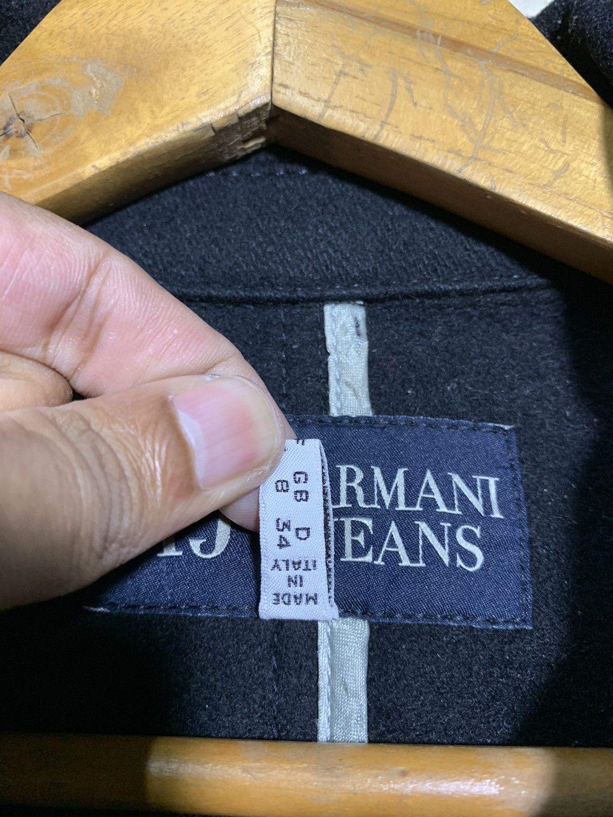 Armani × Armani Collezioni 🔥ARMANI JEANS WOOL JACKETS BLACK Size M / US 6-8 / IT 42-44 - 8 Thumbnail