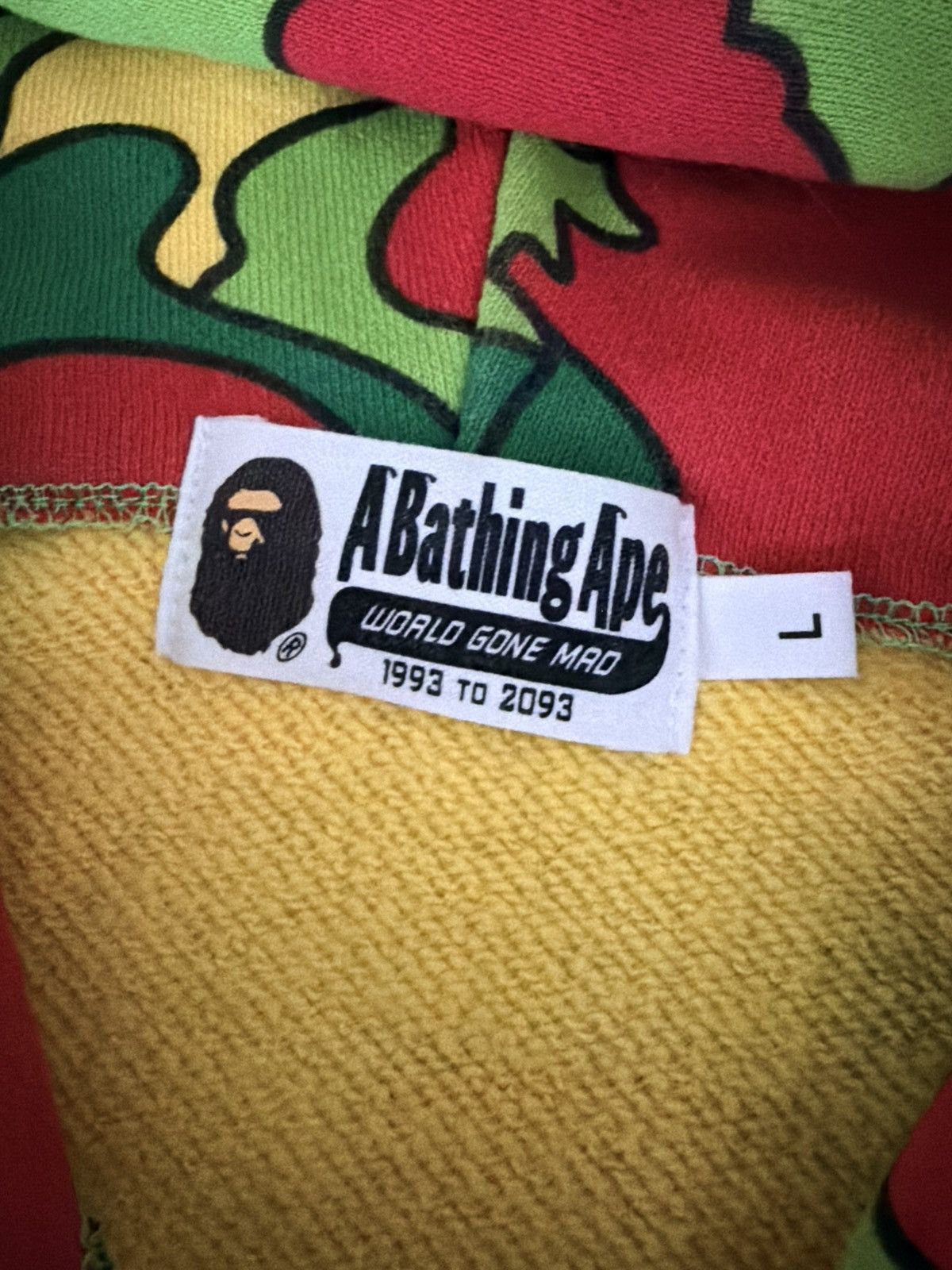 Bape Bape psych camo hoodie Size US L / EU 52-54 / 3 - 8 Thumbnail
