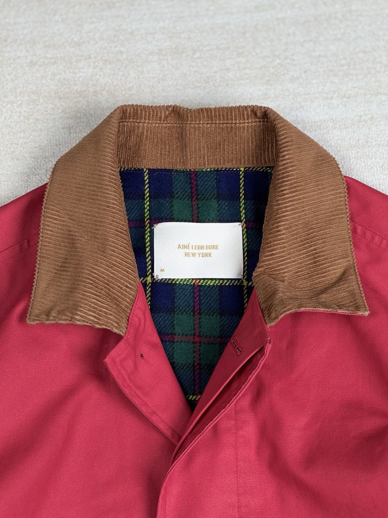 Aime Leon Dore wool lined Waxed hunting jacket Size US M / EU 48-50 / 2 - 3 Thumbnail
