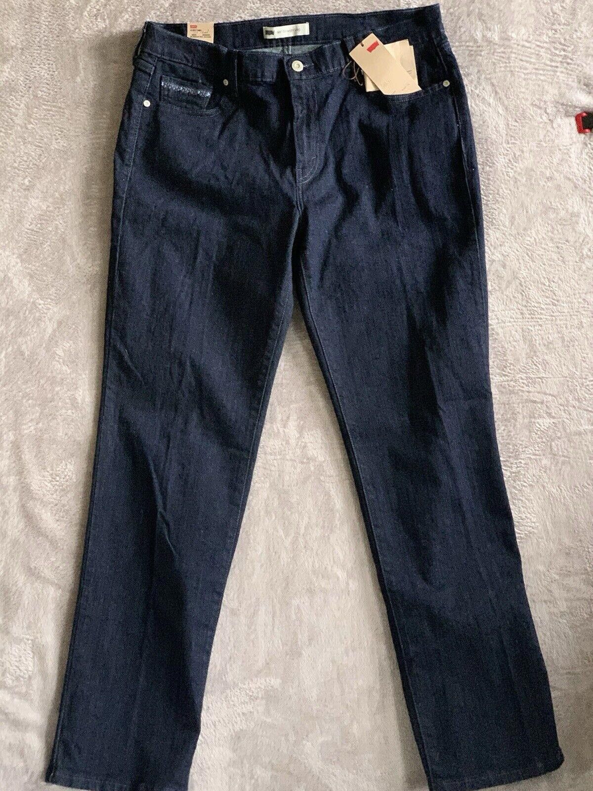 Levi's Levis 505 Black Embroidered Jeans Straight Stretch Size 38" / US 16 / IT 52 - 1 Thumbnail