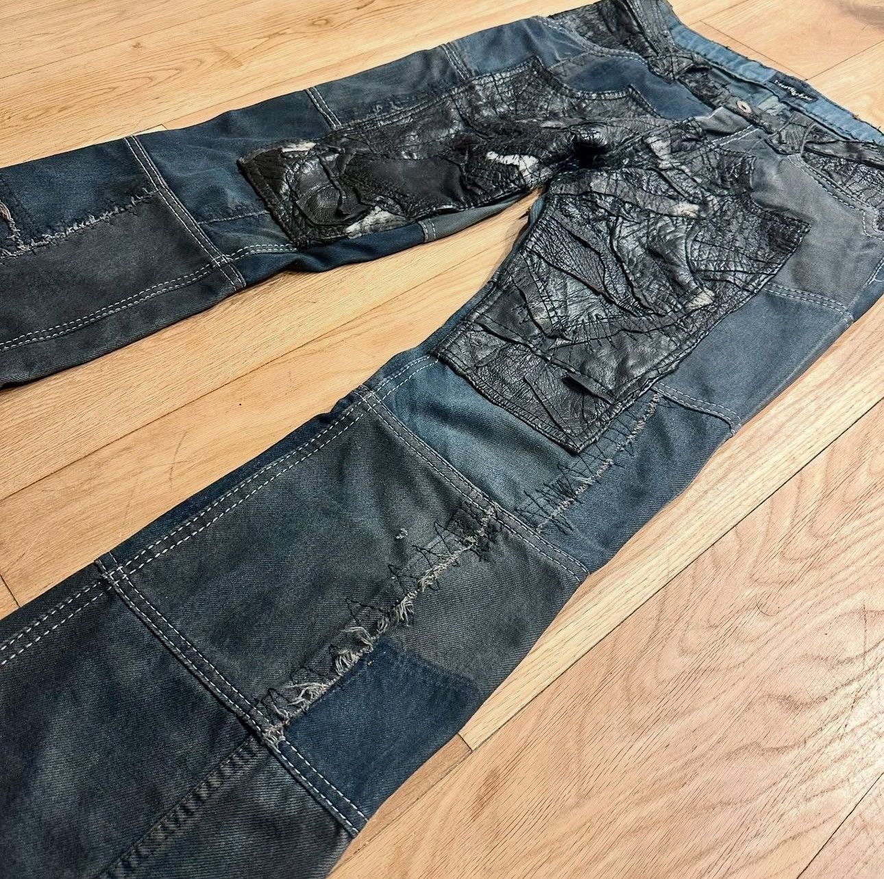 Yasuyuki Ishii Yasuyuki Ishii Leather Variant Denim Size US 32 / EU 48 - 4 Thumbnail