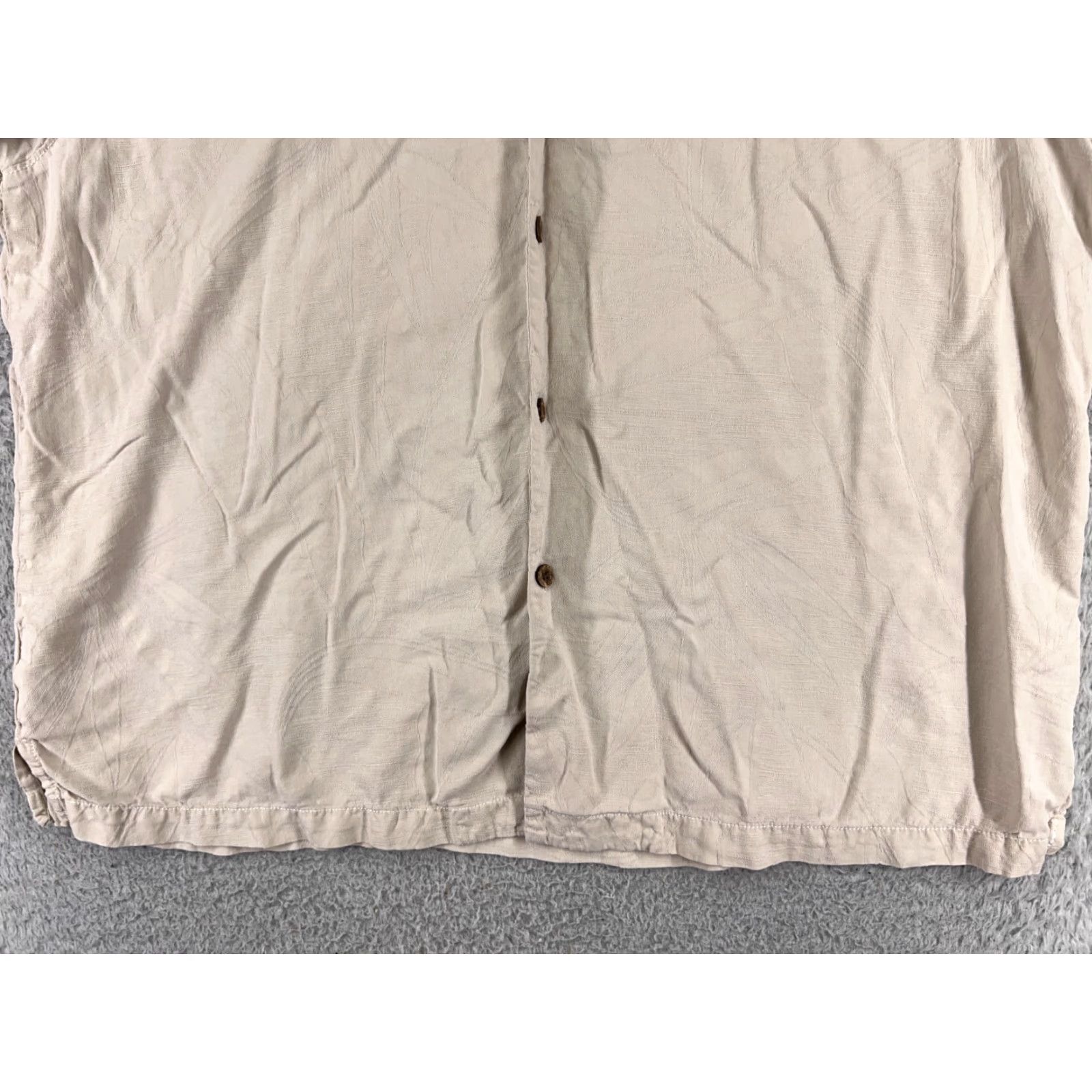 Tommy Bahama Tommy Bahama Shirt Men XL Beige Floral 100% Silk Button Up Camp Aloha Beach Vacation Resort Shirt Mens Silk Button-Up Size US XL / EU 56 / 4 - 5 Thumbnail