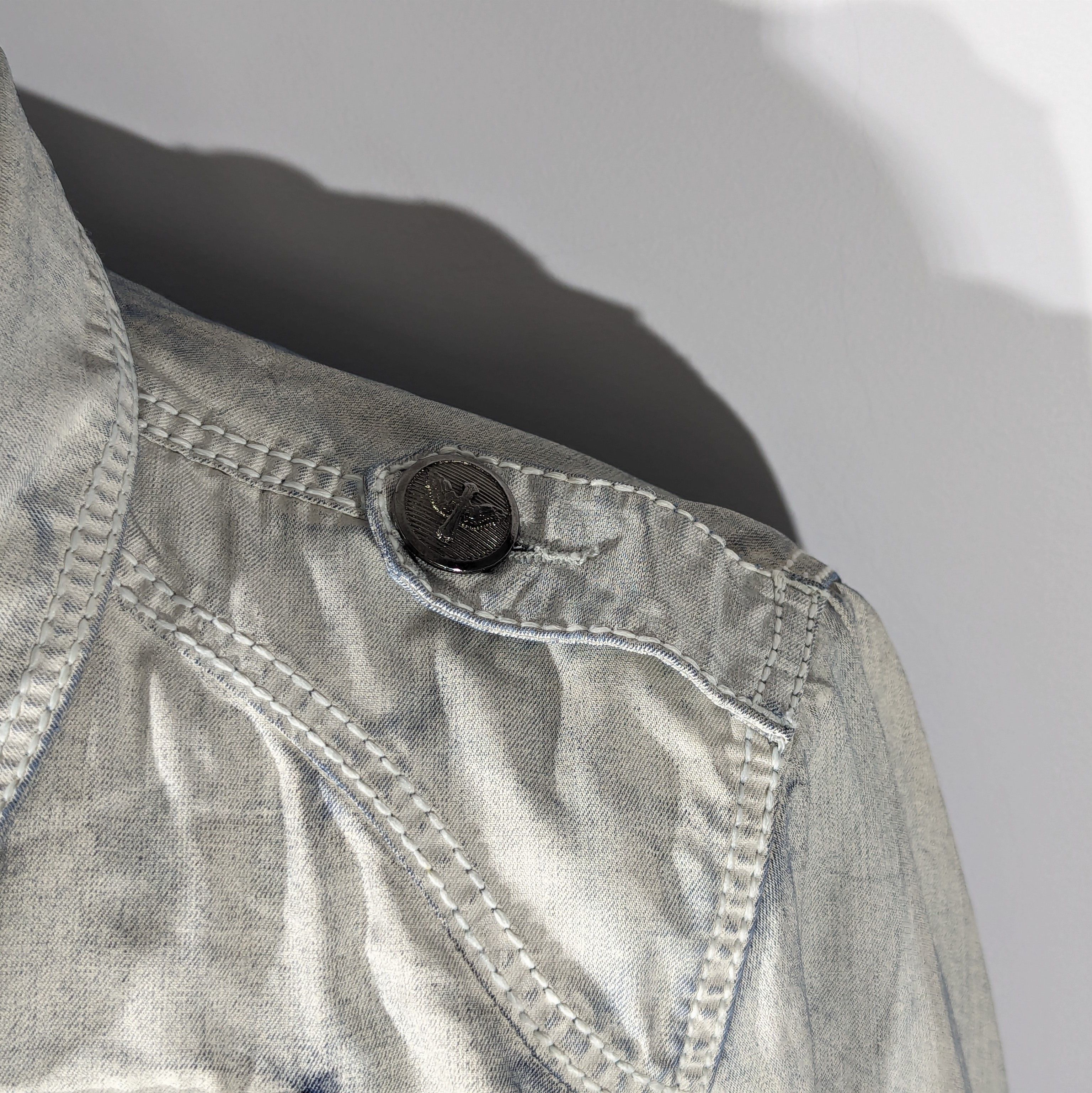 Other Roberto Geissini Monaco Denim Jacket With Crosses Very Rare Size US M / EU 48-50 / 2 - 3 Thumbnail