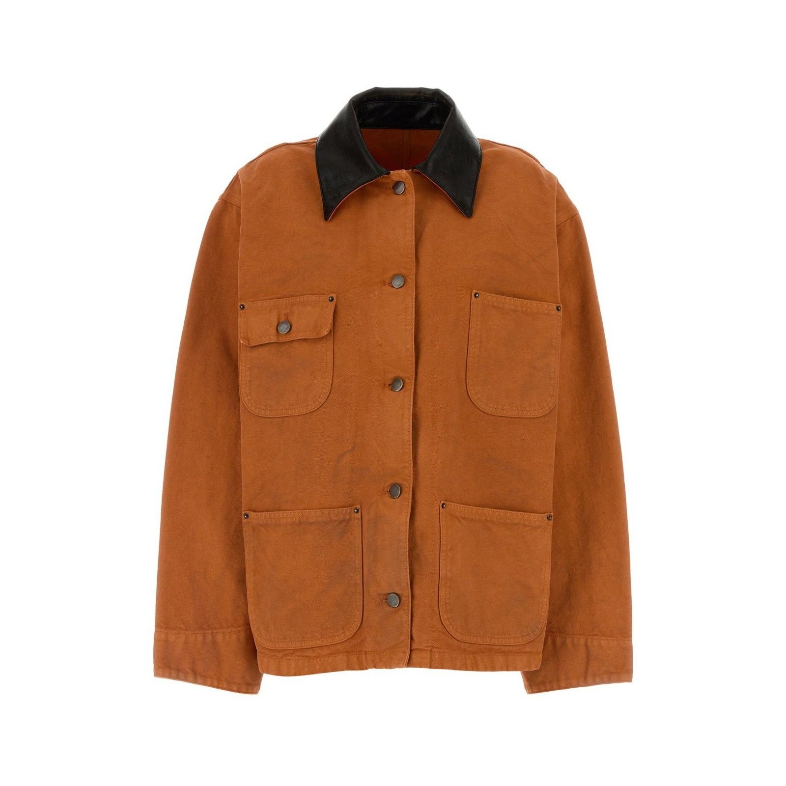 Prada PRADA Orange Denim Jacket New And Authentic (Women's size:IT Size XS / US 0-2 / IT 36-38 - 1 Thumbnail