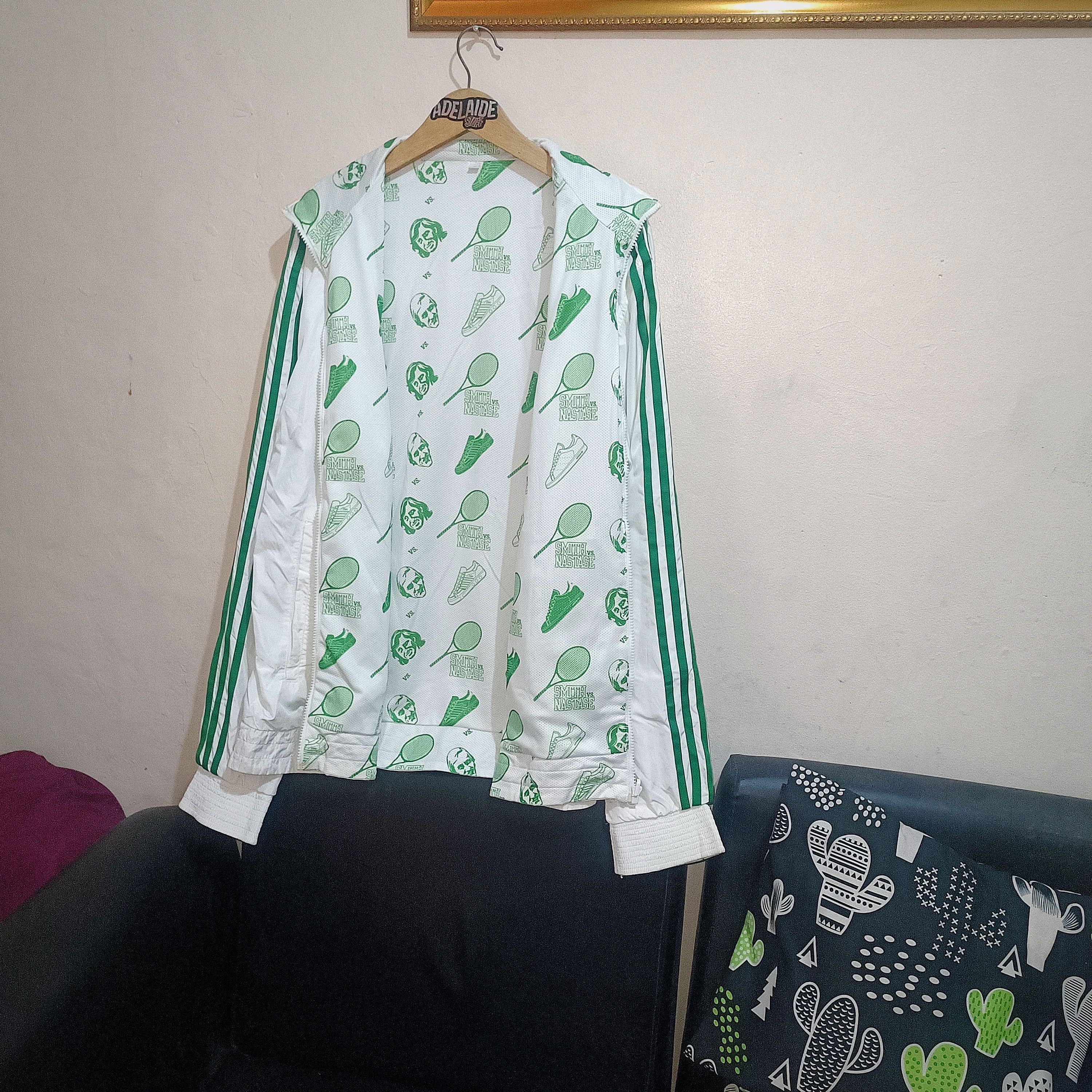 Adidas Adidas Stansmith AOP Reversible Tracksuit Jacket Size US XL / EU 56 / 4 - 5 Thumbnail