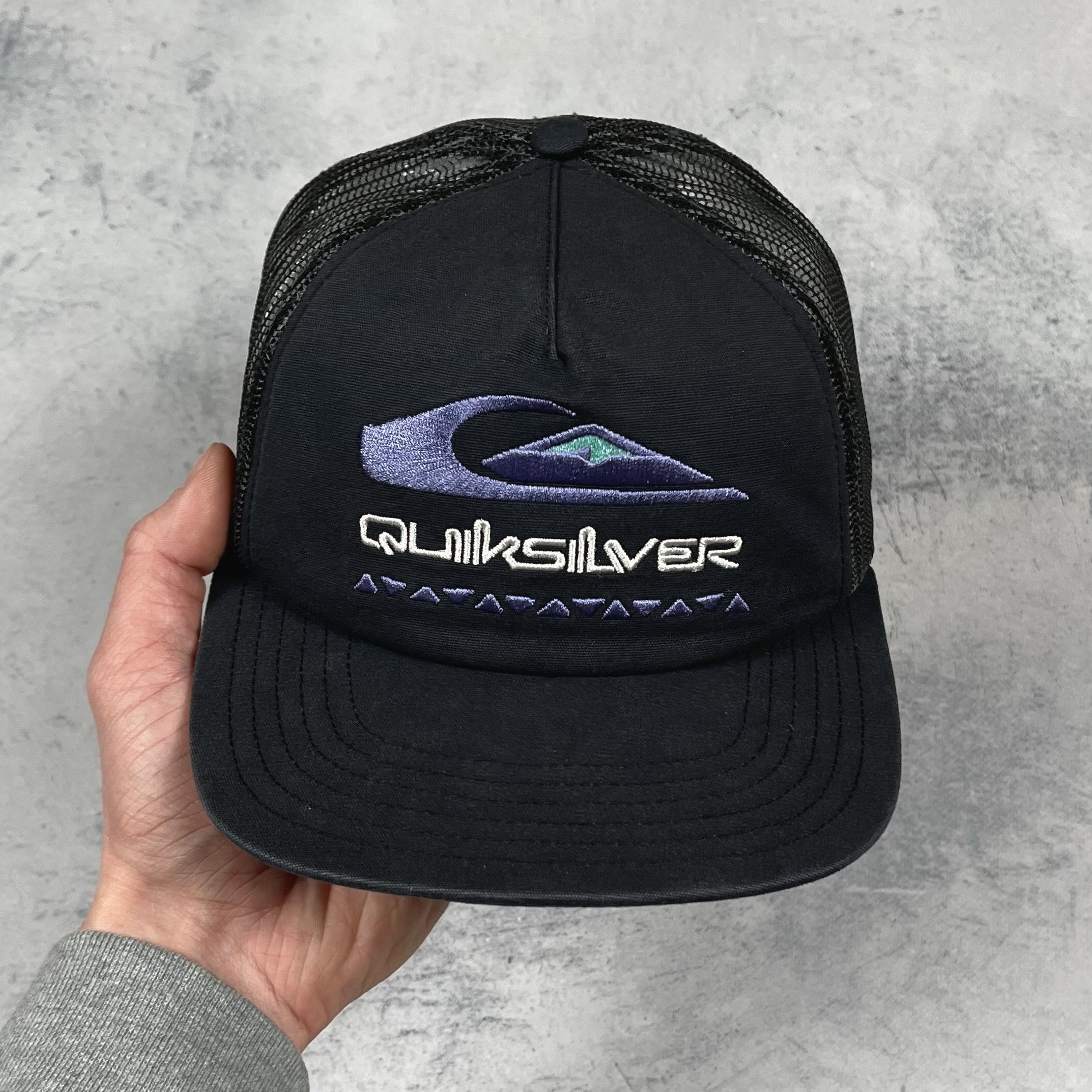 Quiksilver Quicksilver Y2K Surf Big Logo Retro Trucker Cap Size ONE SIZE - 13 Thumbnail