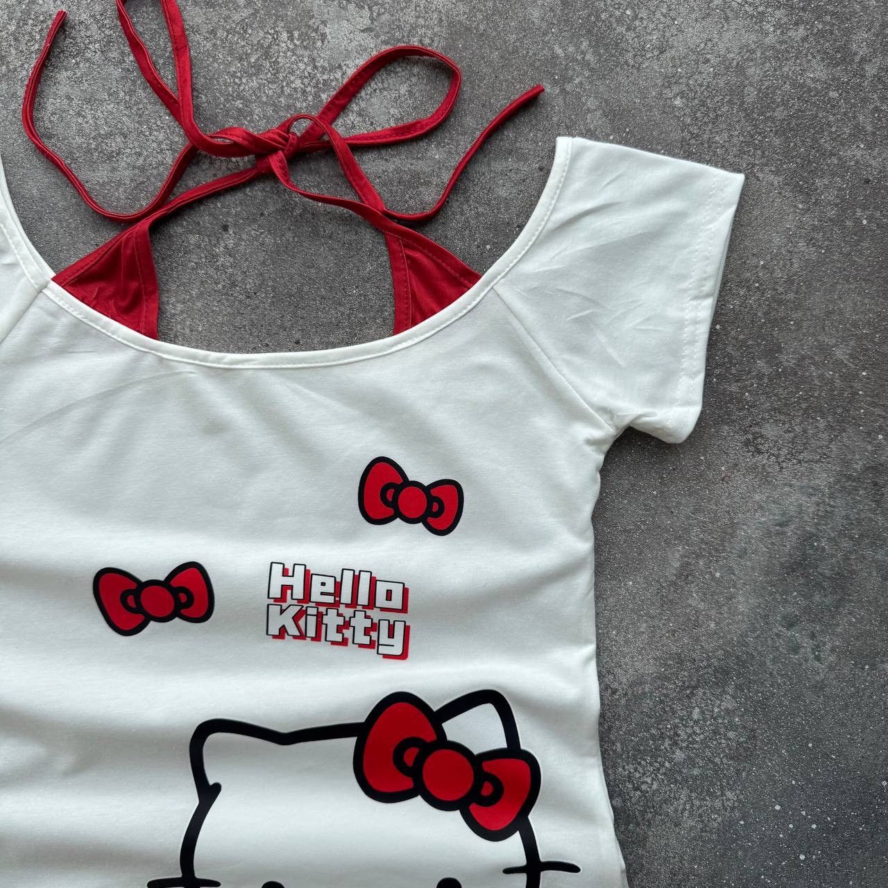 20471120 Hello Kitty 2000’s Aesthetic Vintage T-Shirt Size M / US 6-8 / IT 42-44 - 2 Thumbnail