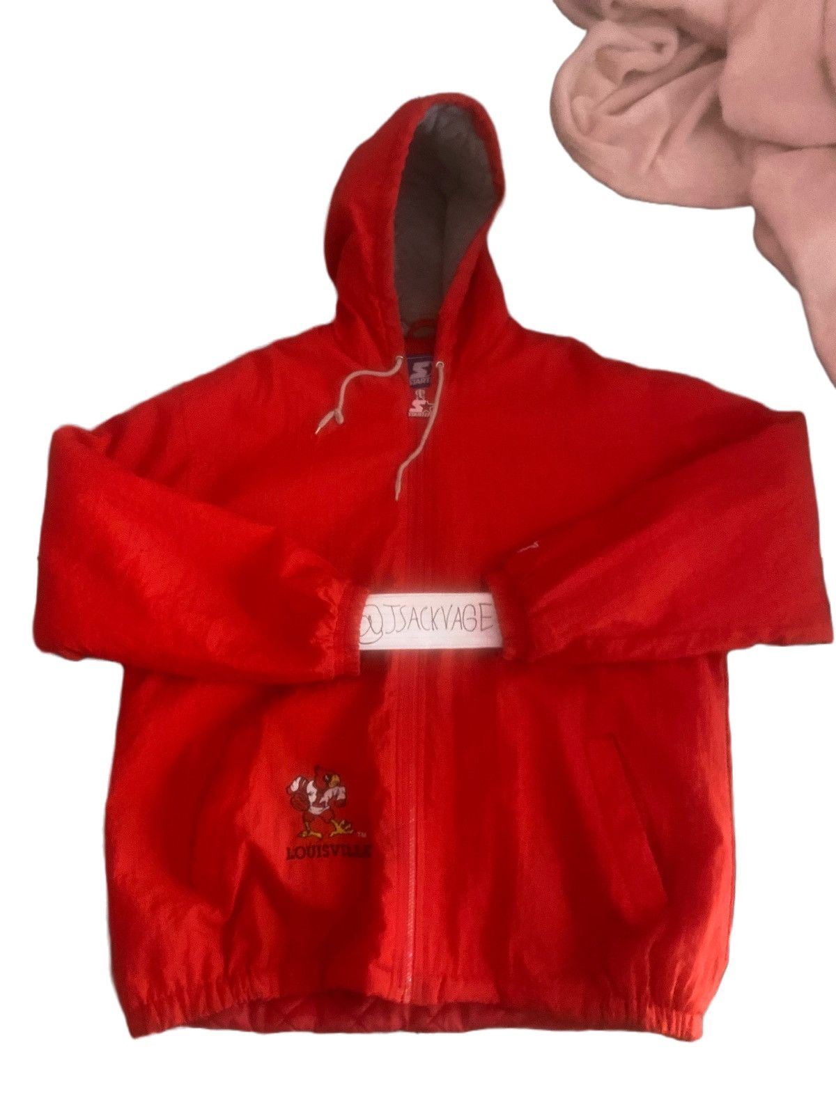 image of Louisville Starter Windbreaker Jacket in Red, Men's (Size XL)