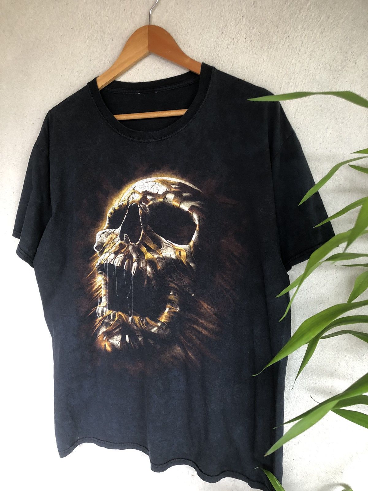 Affliction × Vintage Crazy Vintage Y2K Halloween Skull Tshirts Size US L / EU 52-54 / 3 - 3 Thumbnail