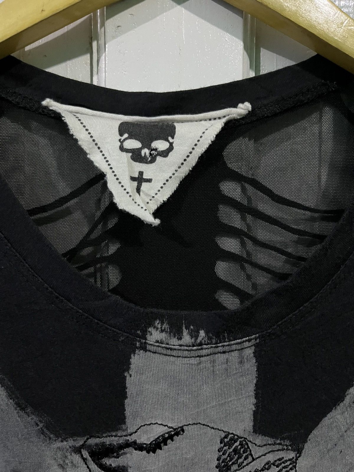 Japanese Brand Grunge goth vkei style skull tshirt Size S / US 4 / IT 40 - 4 Thumbnail