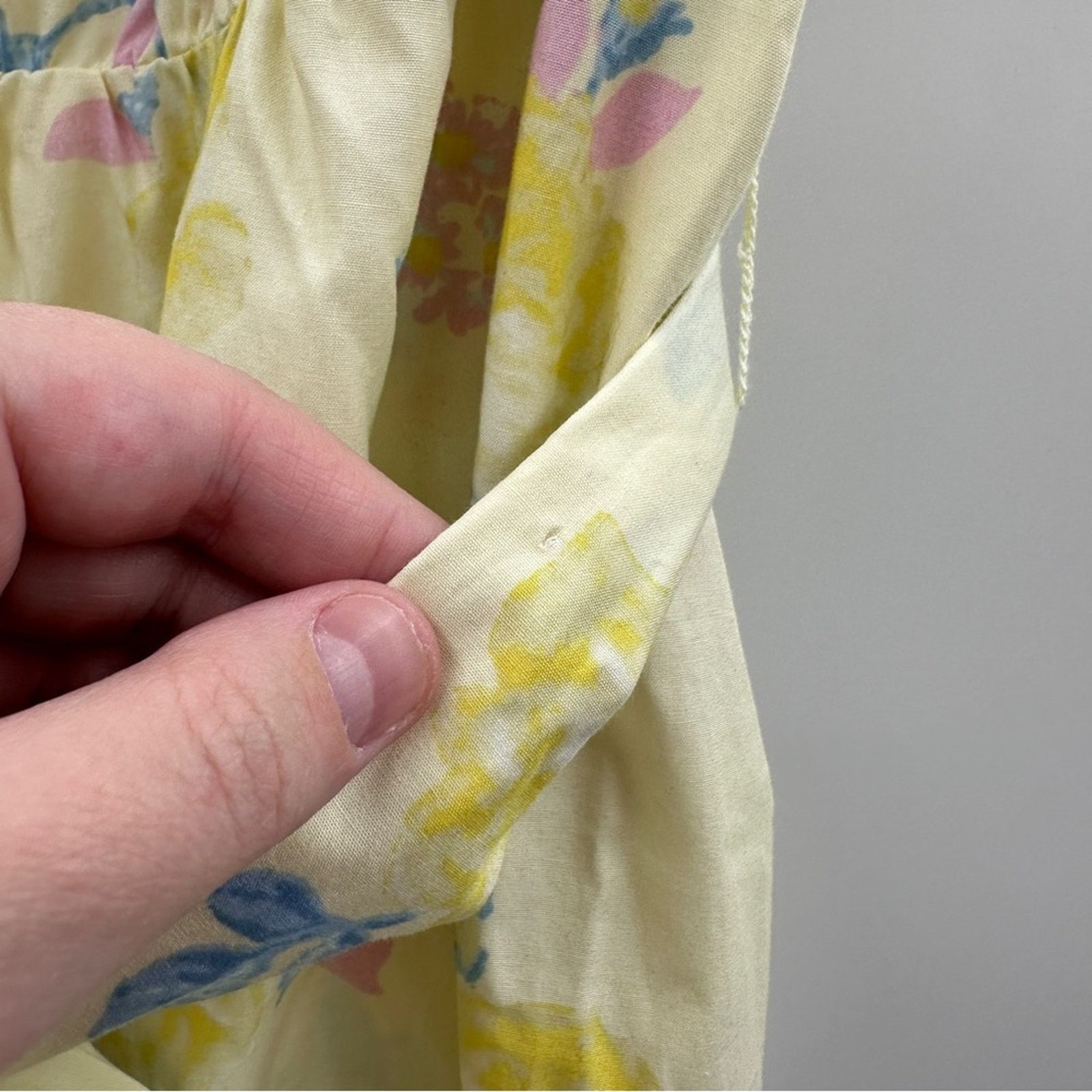 LoveShackFancy LoveShackFancy x Target Ines Yellow Floral Maxi Dress Sz 10 Size L / US 10 / IT 46 - 8 Thumbnail