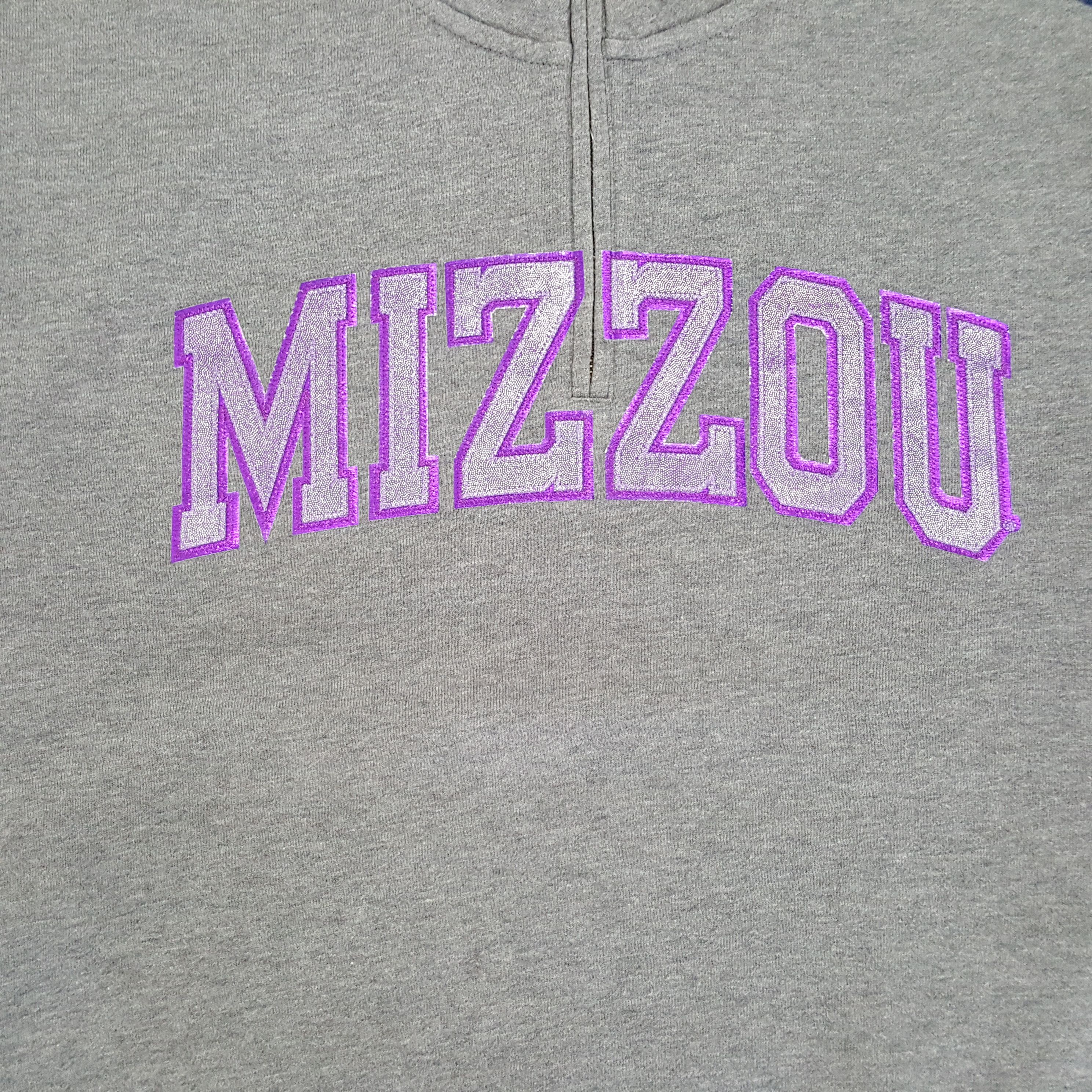 Vintage Vintage MIZZOU University of Missouri Half Zipper Sweatshirt Size US L / EU 52-54 / 3 - 2 Thumbnail