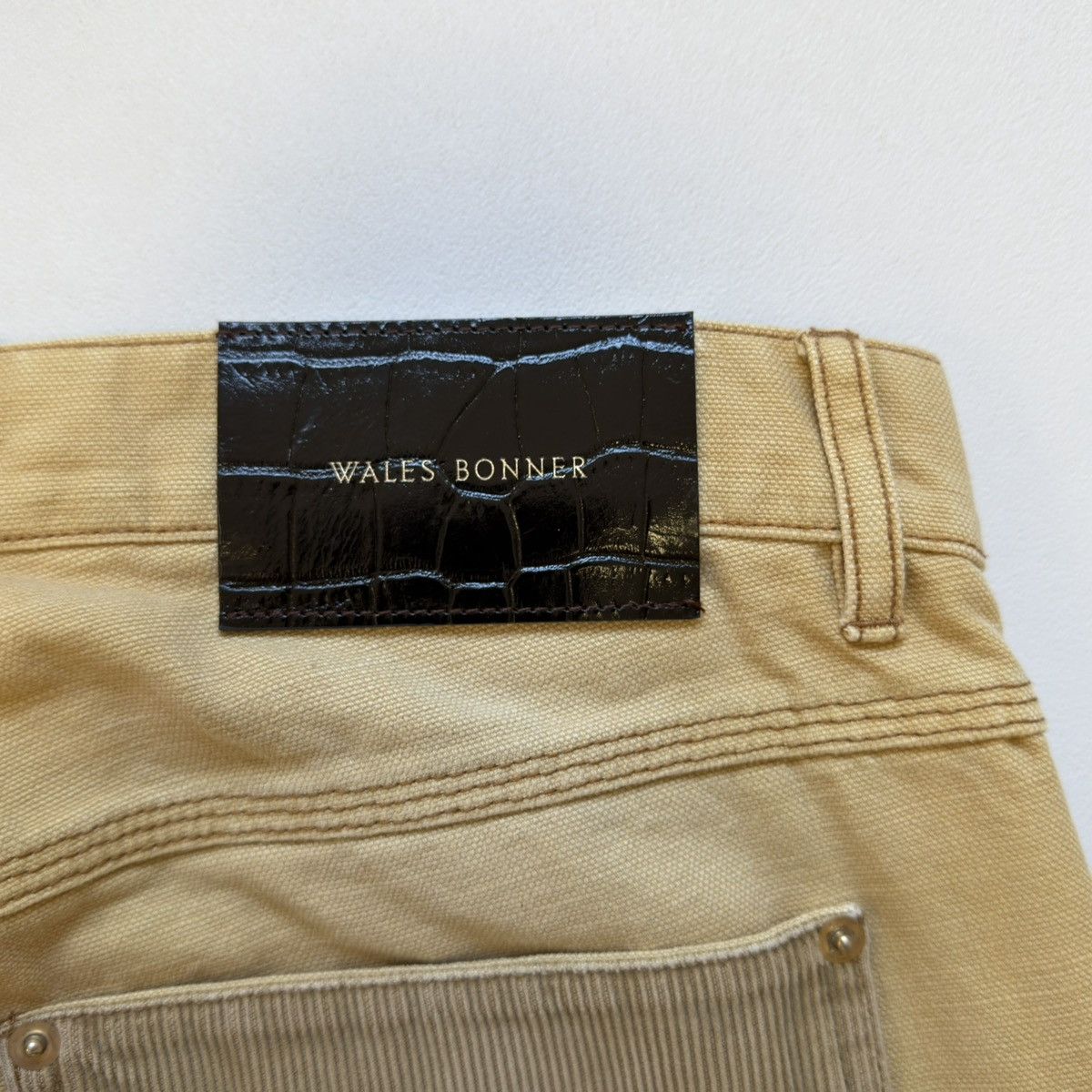 Wales Bonner Sand ‘Heavy Slub Canvas’ Sierra Pants Size US 34 / EU 50 - 15 Thumbnail