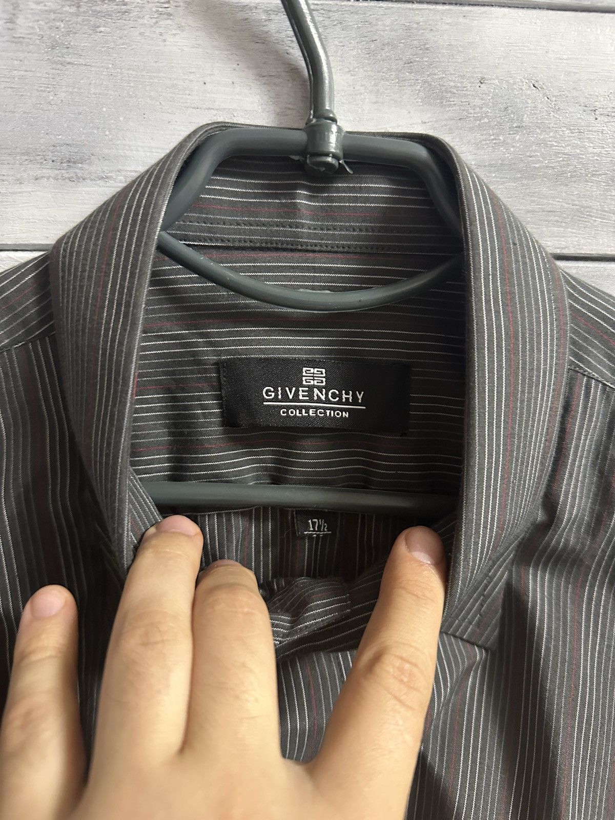 Givenchy Vintage Shirt Givenchy Collection Luxury Size 17, 1/2 Size US XL / EU 56 / 4 - 6 Thumbnail