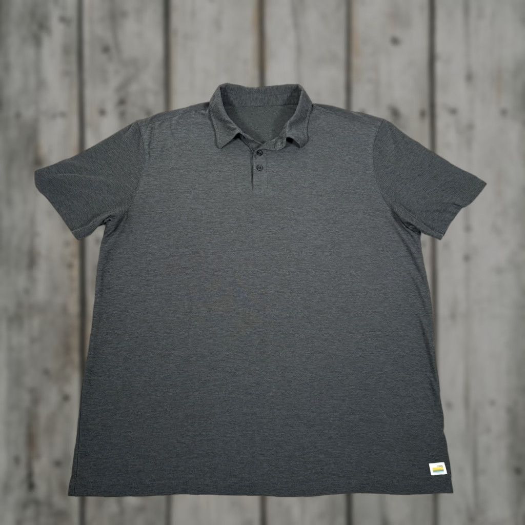 Vuori Vuori Polo Shirt Mens Large Gray Strato Tech Performance Stretch Golf Basic Size US L / EU 52-54 / 3 - 1 Thumbnail