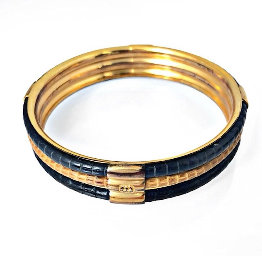 Gucci Authentic Vintage Gucci Early 1960’s Gold Plated Bangle Size ONE SIZE - 3 Thumbnail