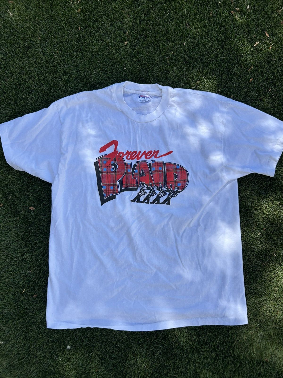 Vintage Forever Plaid Vintage tee Size US XL / EU 56 / 4 - 1 Thumbnail