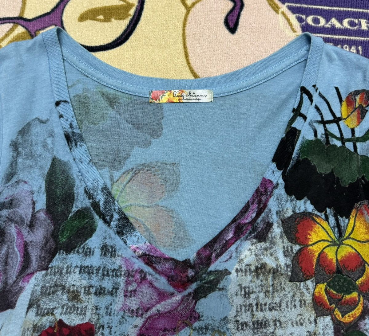 Christian Audigier × Designer CHRISTIAN AUDIGIER "Gaco Chicano" Usa Rare Design Shirt Size M / US 6-8 / IT 42-44 - 10 Thumbnail