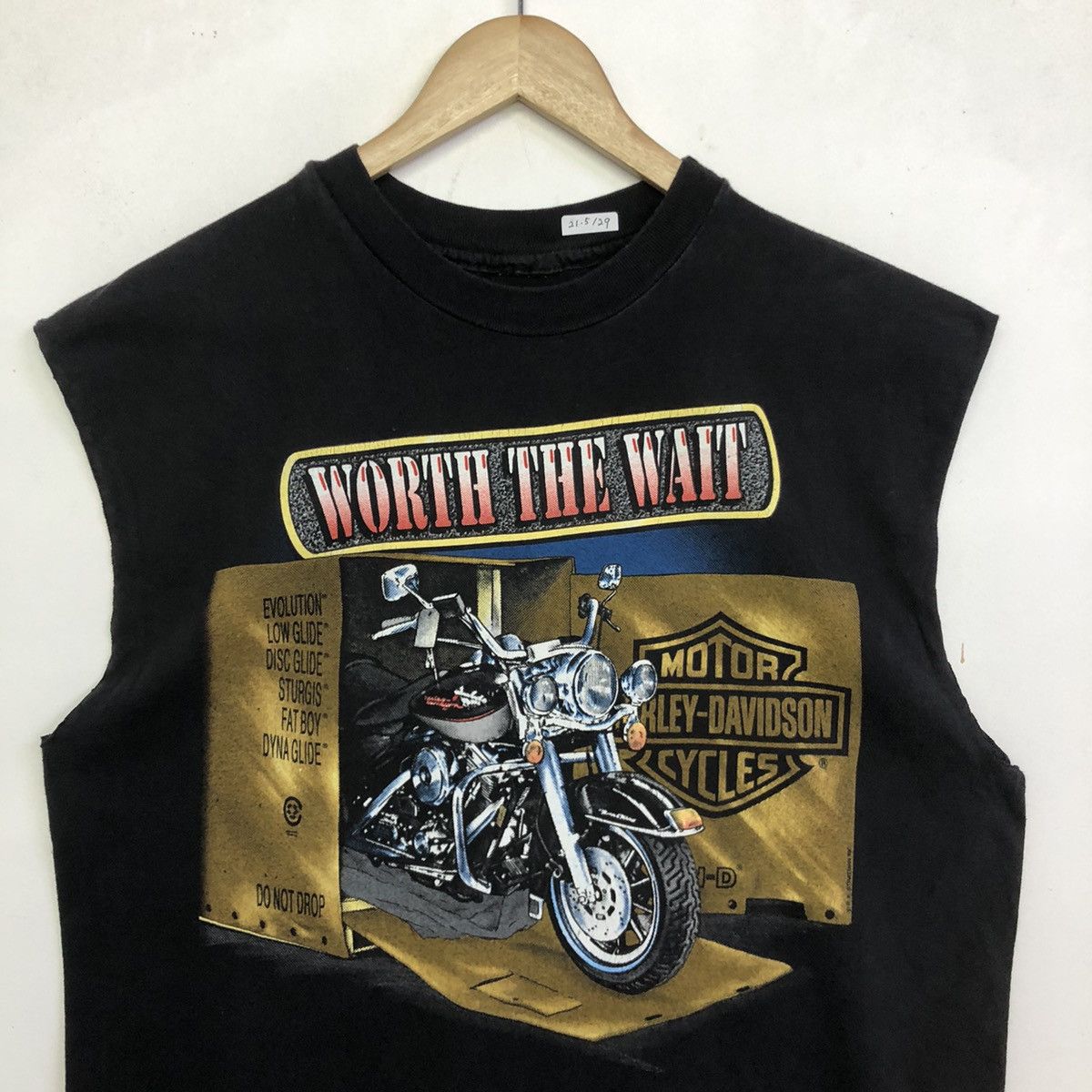 Harley Davidson × Vintage Vintage Harley Davidson Motorcycles Costom Sleeveles Tanktop Size US L / EU 52-54 / 3 - 3 Thumbnail