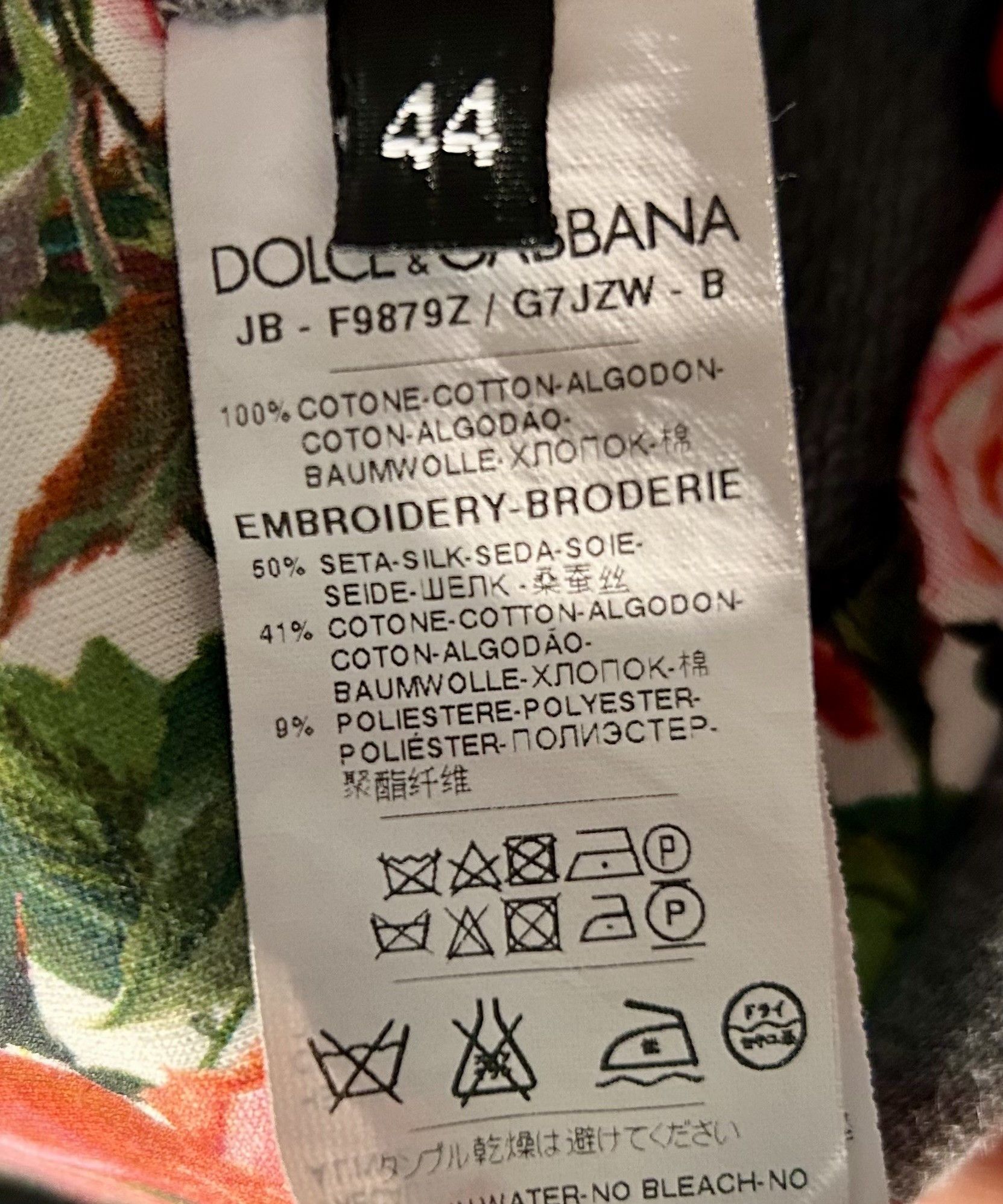 Dolce & Gabbana Dolce & Gabbana Gray Sweater Floral Embroidery Pullover Size M / US 6-8 / IT 42-44 - 7 Thumbnail