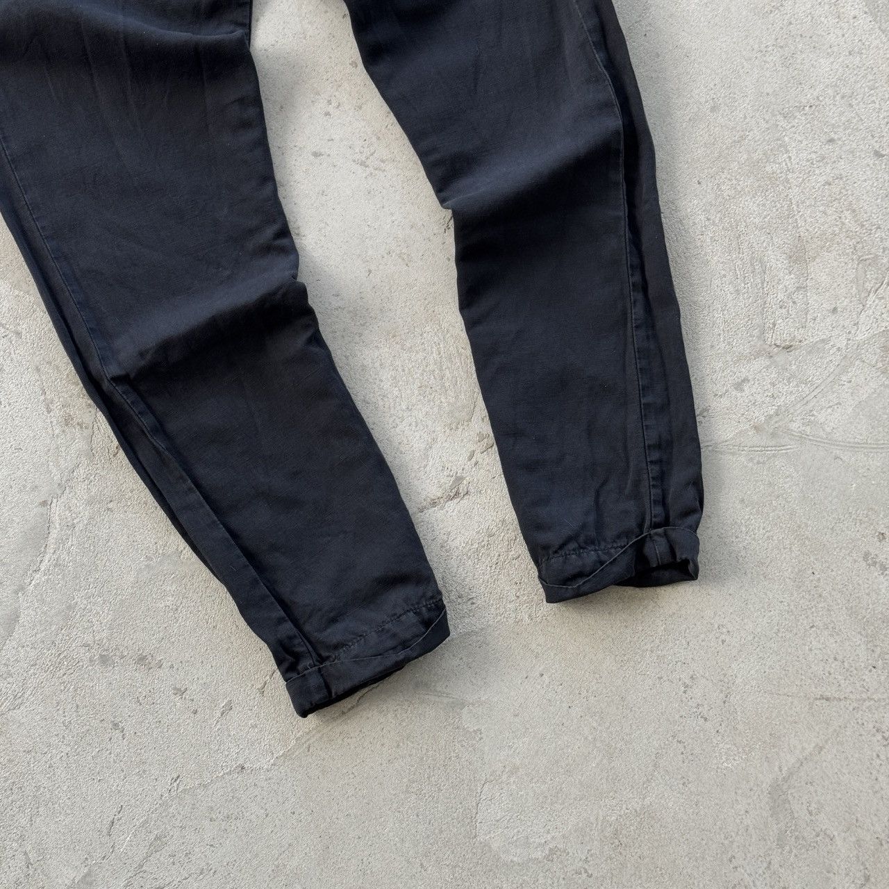 Emporio Armani Armani Jeans Linen P05 Antifit Black Pants Trousers Size US 32 / EU 48 - 7 Thumbnail