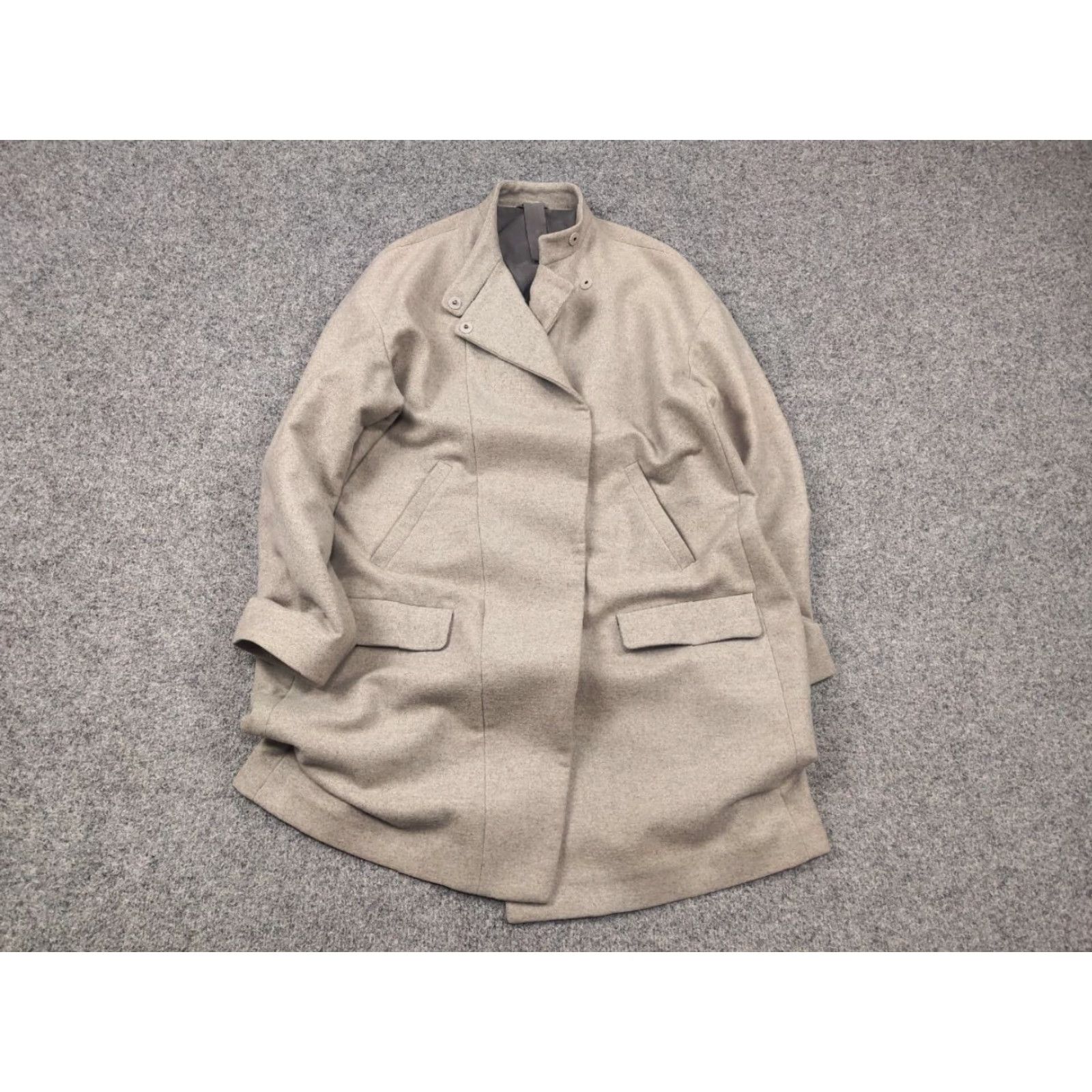 Brunello Cucinelli Brunello Cucinelli Wool Cashmere Blend Women’s Beige Coat Mid Jacket Coat Size M / US 6-8 / IT 42-44 - 3 Thumbnail