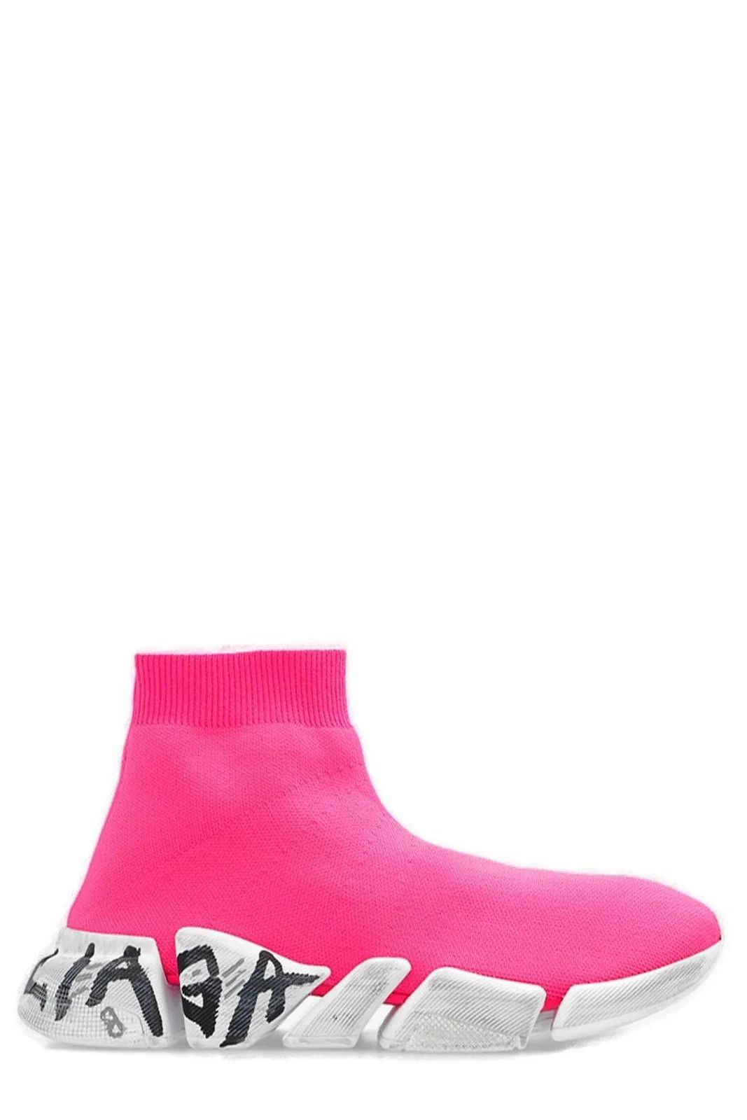 Balenciaga Speed 2.0 Graffiti-Printed Sock Sneakers