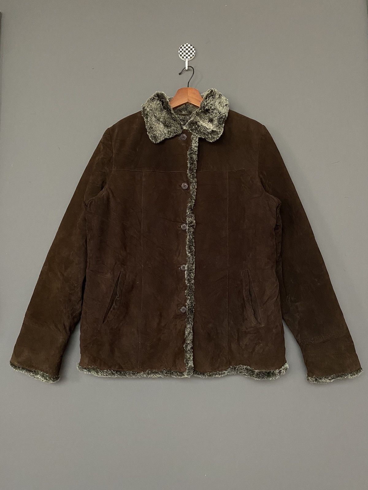 Eddie Bauer Hunting Jacket, Men's Size L Nylon Beige type Vintage Second Hand