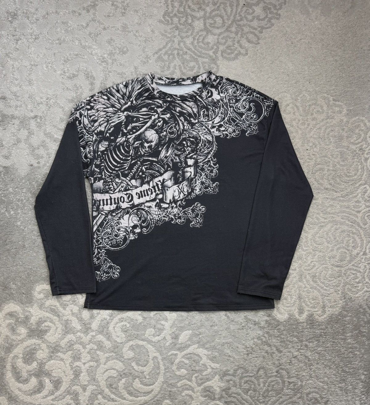 Other Affliction Skull Vintage Pattern Longsleeve Size US M / EU 48-50 / 2 - 1 Thumbnail