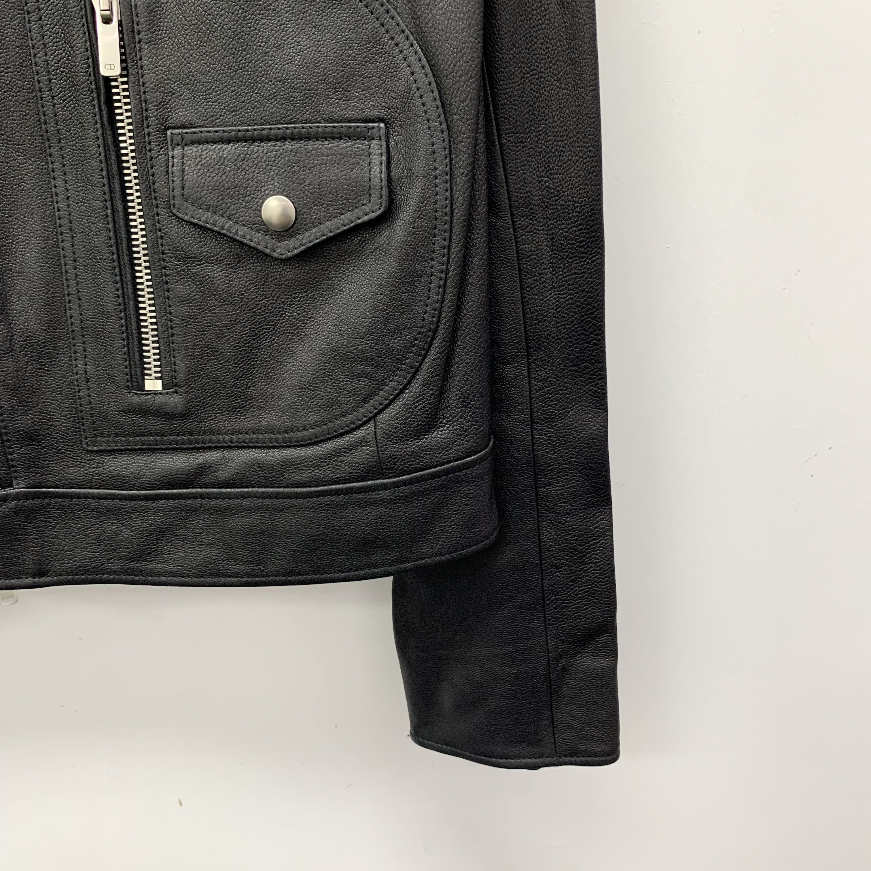 Dior Dior Jacket – Black Wheel Print Leather (Size M) Size M / US 6-8 / IT 42-44 - 4 Thumbnail